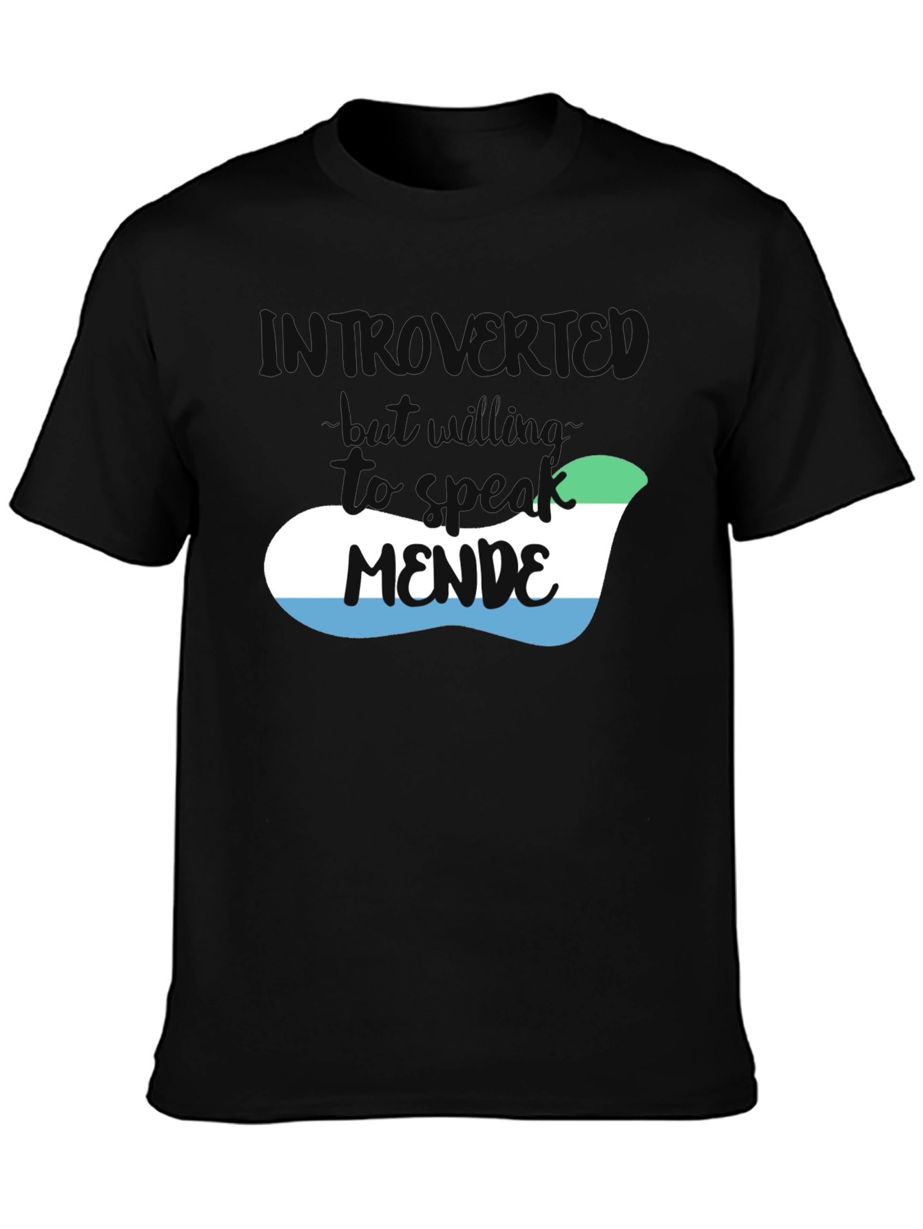Introvert Mende Sierra Leone Flag T-Shirt