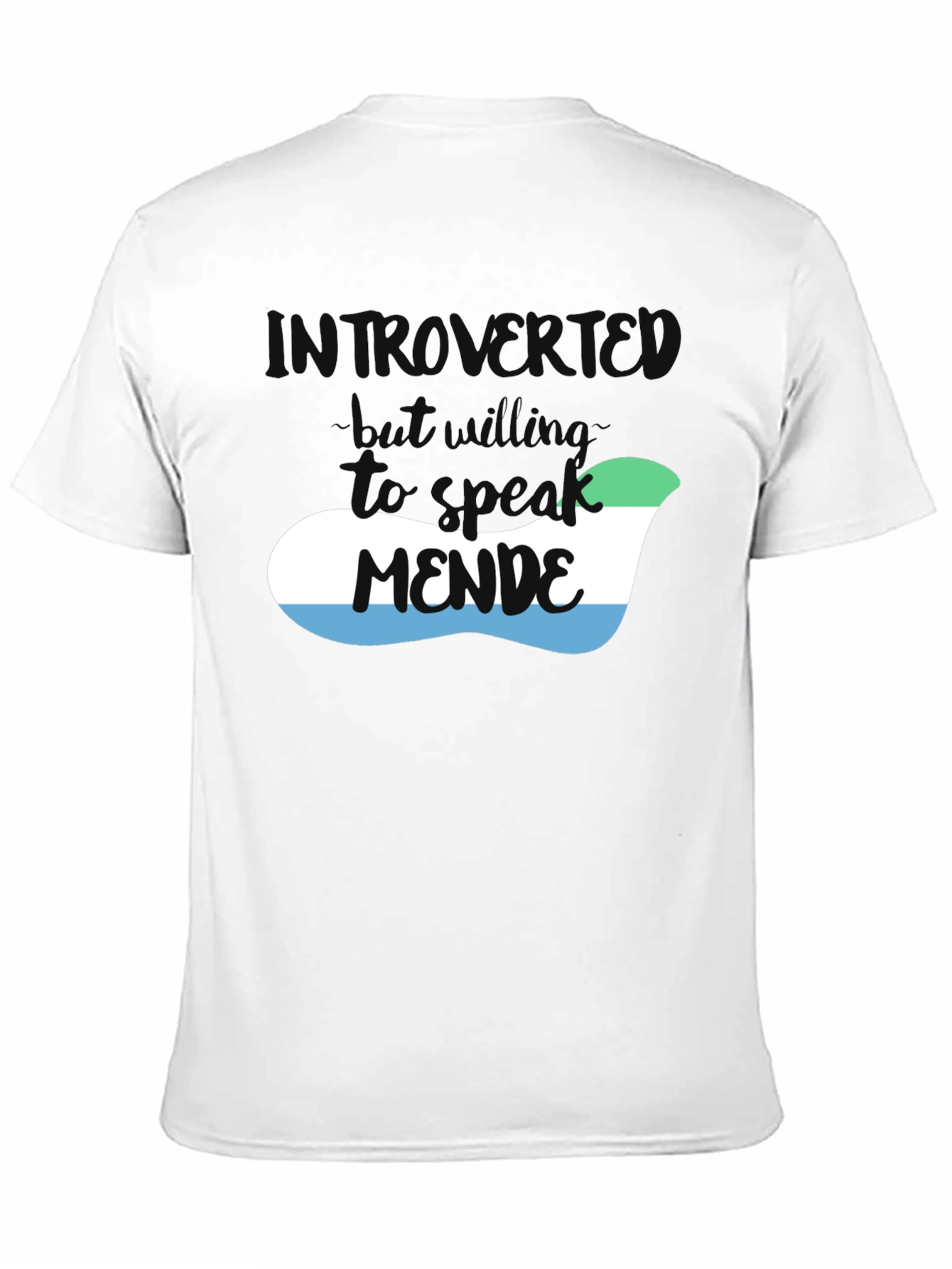 Introvert Mende Sierra Leone Flag T-Shirt