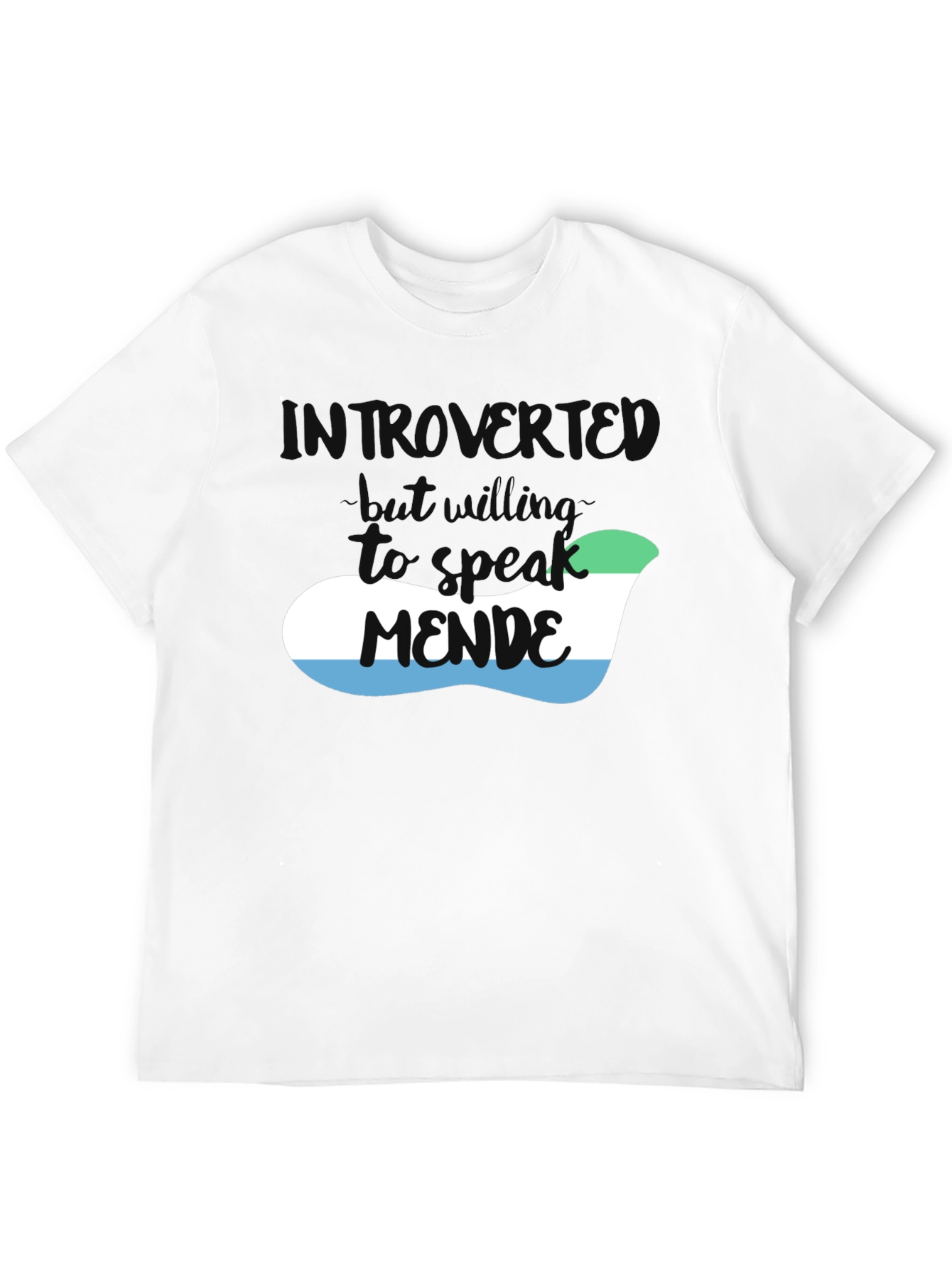 Introvert Mende Sierra Leone Flag T-Shirt