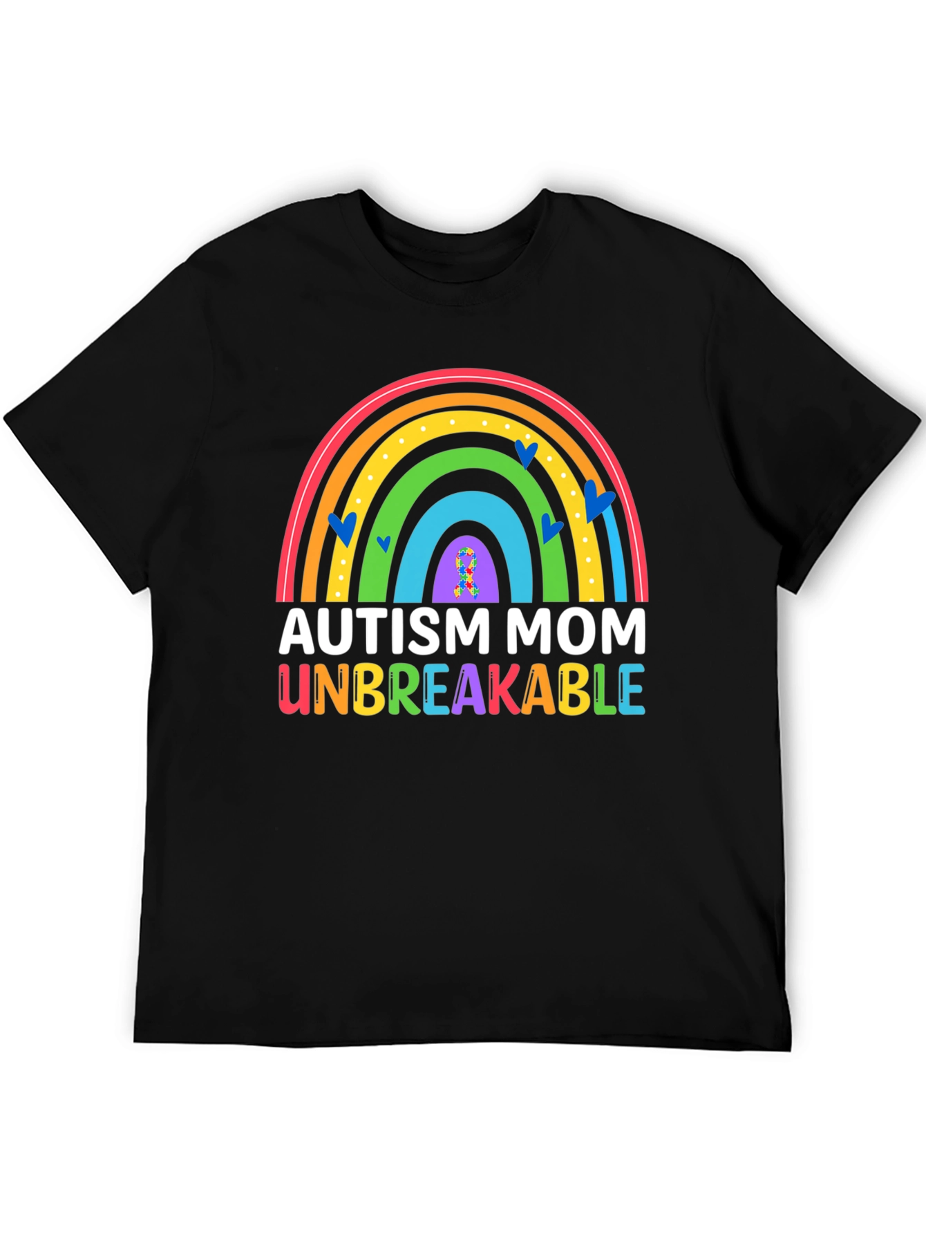 Autism Mom Unbreakable Rainbow T-Shirt
