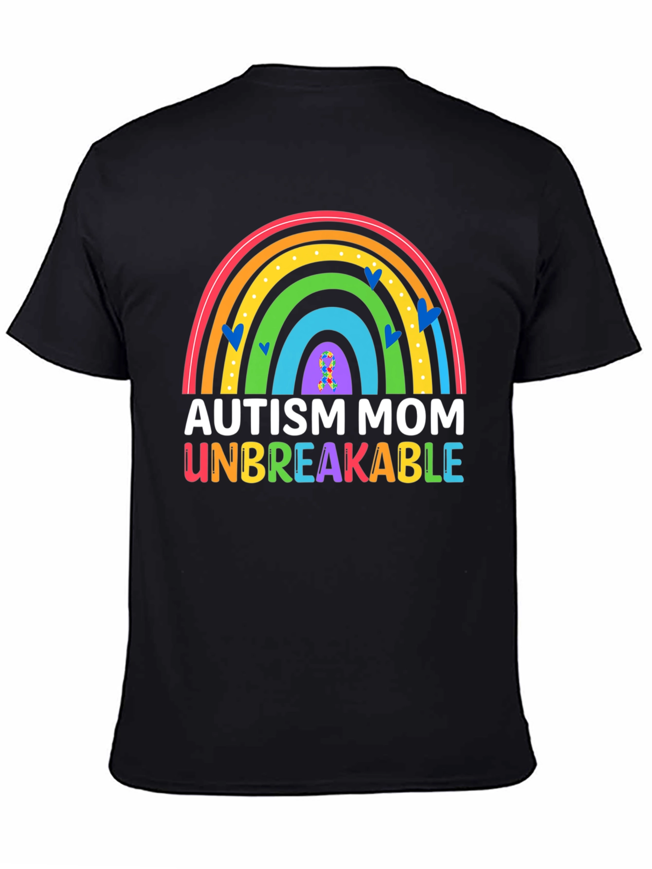 Autism Mom Unbreakable Rainbow T-Shirt