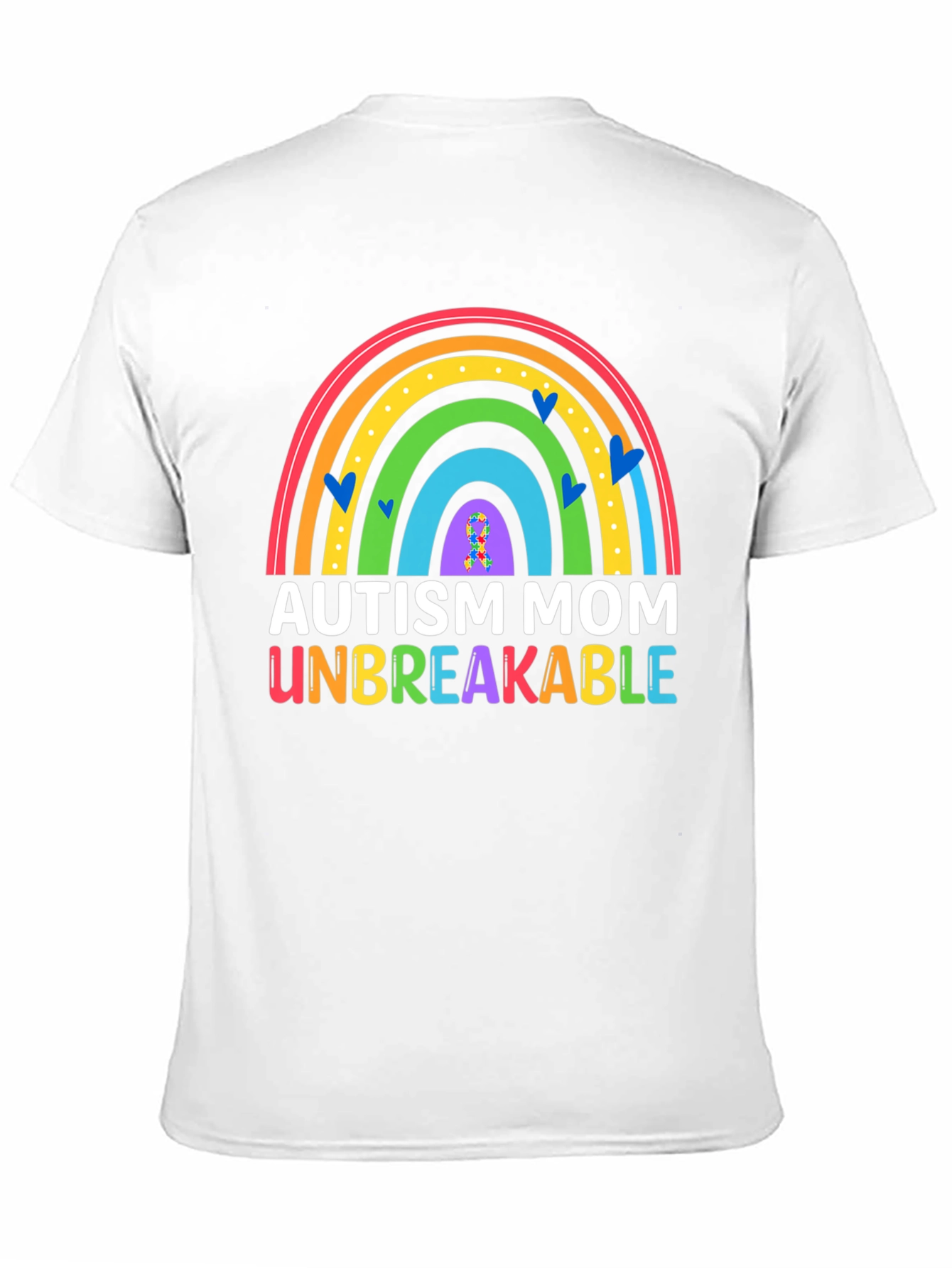 Autism Mom Unbreakable Rainbow T-Shirt