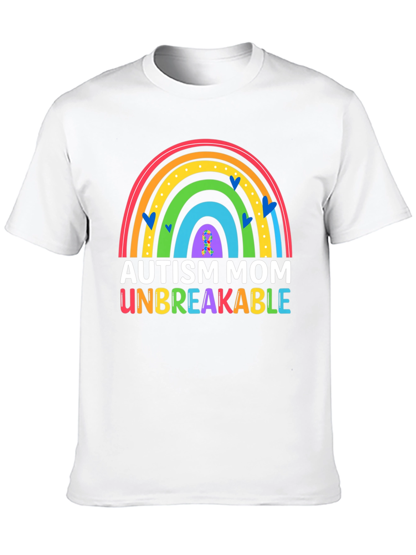Autism Mom Unbreakable Rainbow T-Shirt