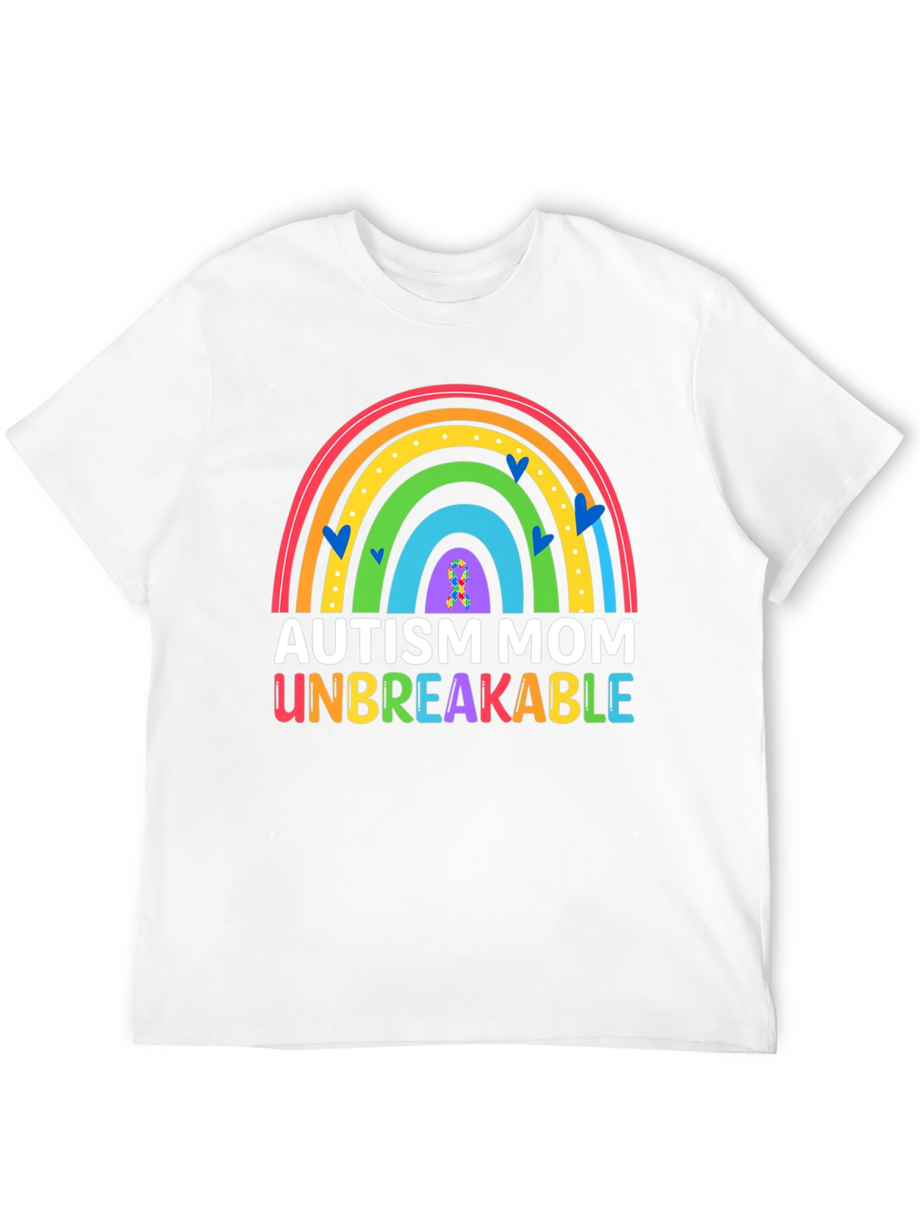 Autism Mom Unbreakable Rainbow T-Shirt