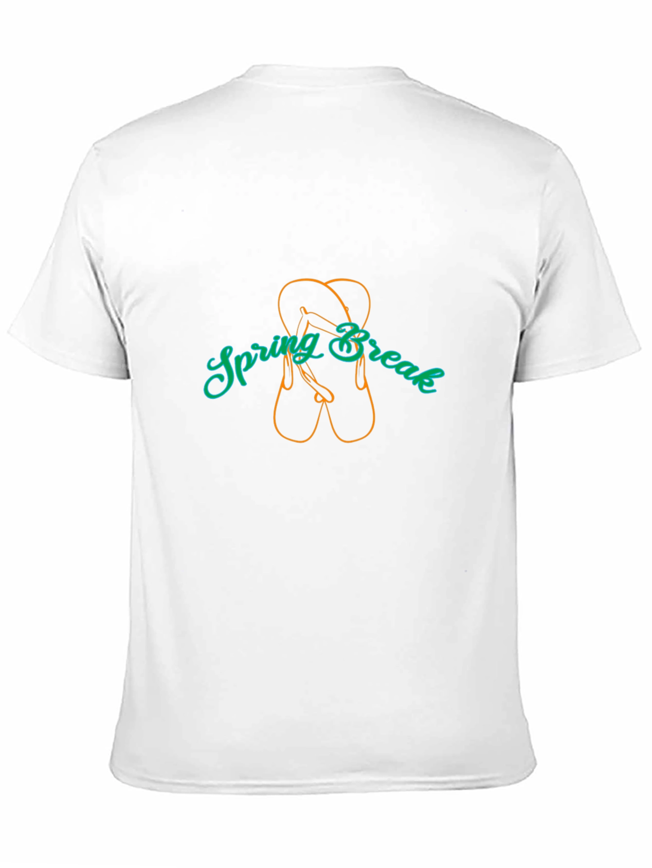 Spring Break Flip Flop Graphic Tee - Black