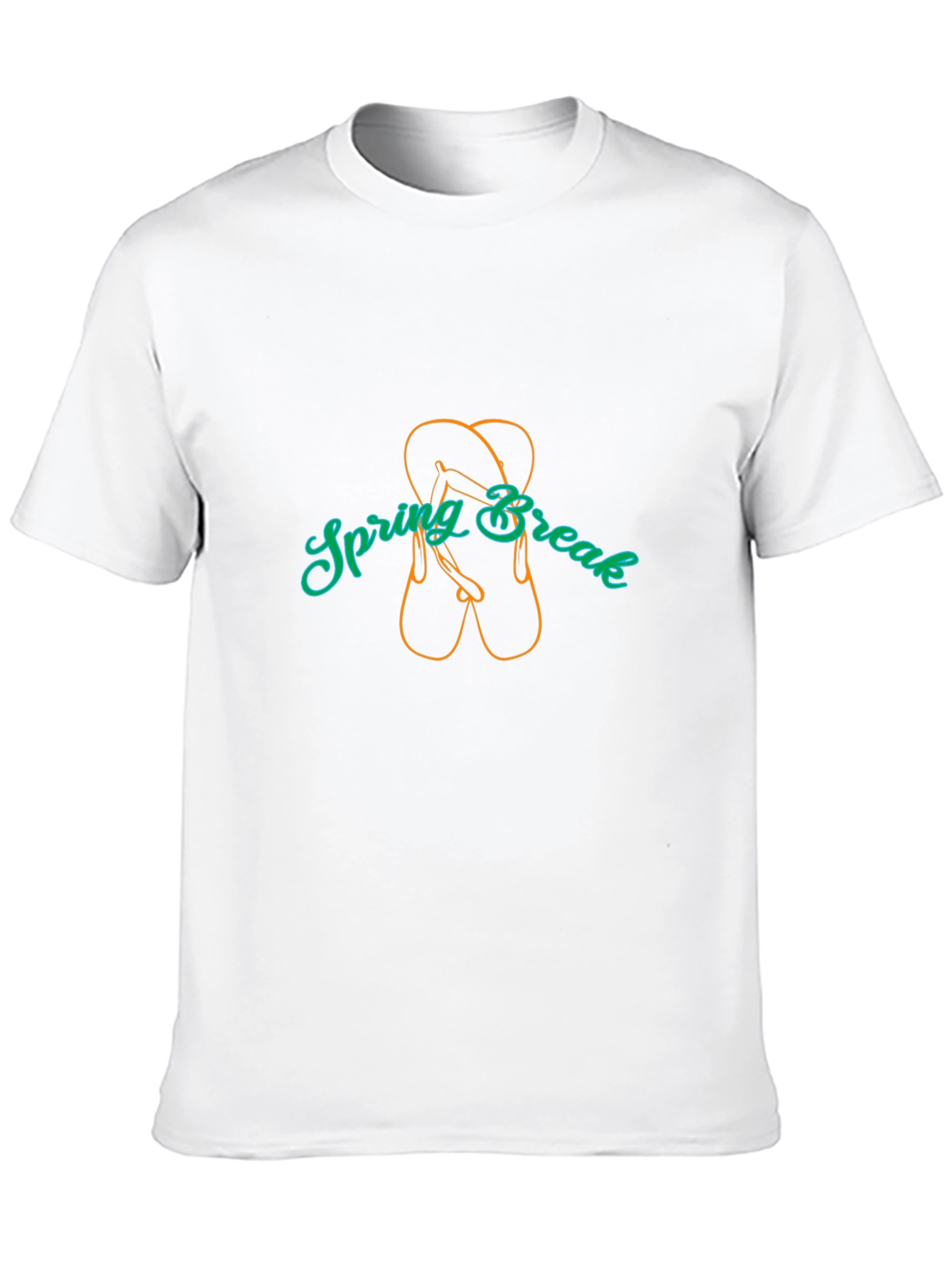 Spring Break Flip Flop Graphic Tee - Black