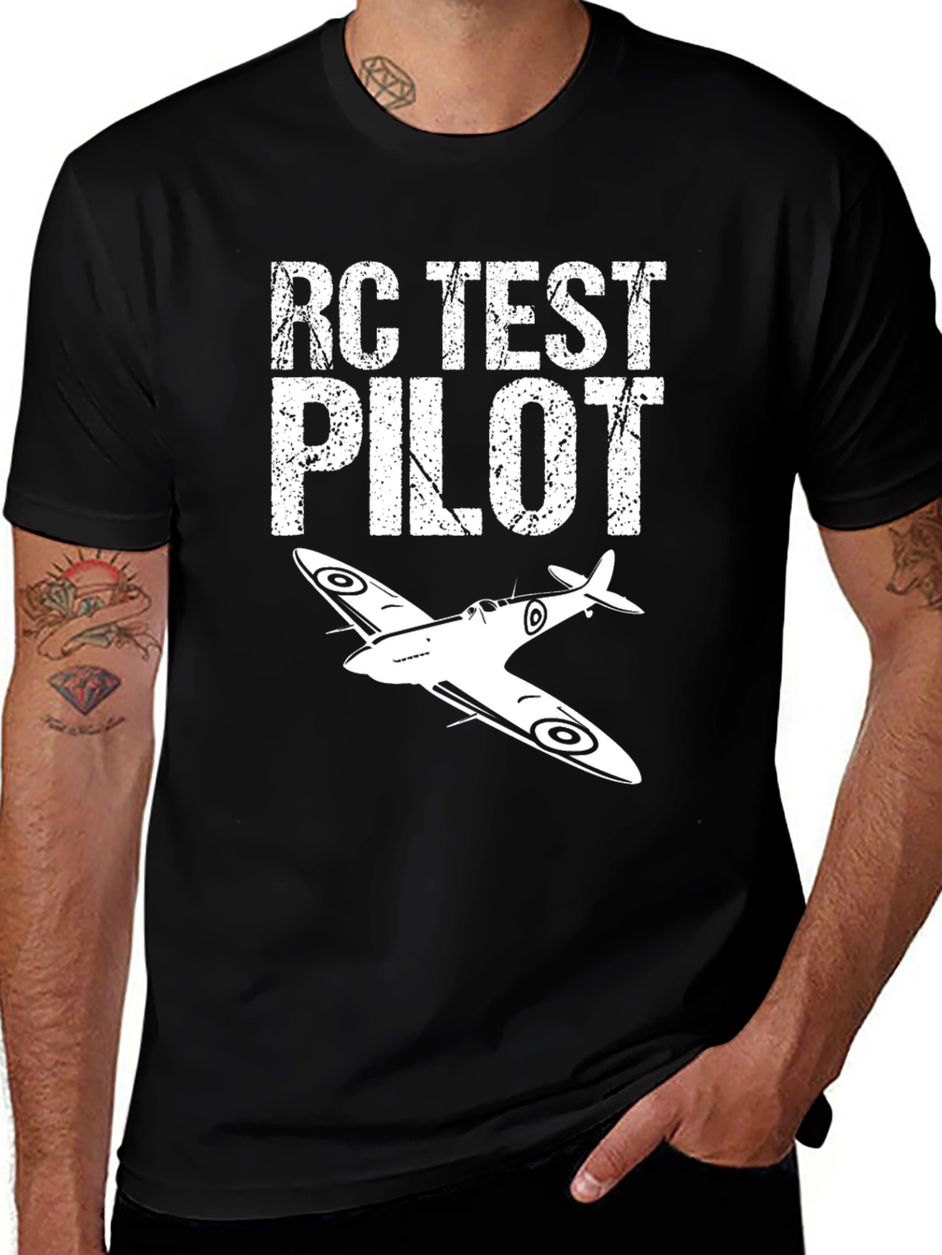 RC Test Pilot T-Shirt - Airplane Graphic Tee