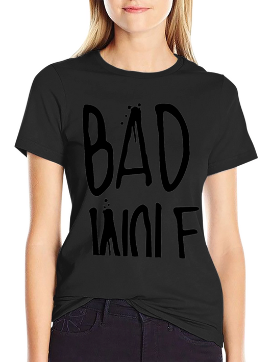 Bad Wolf Black Graphic T-Shirt