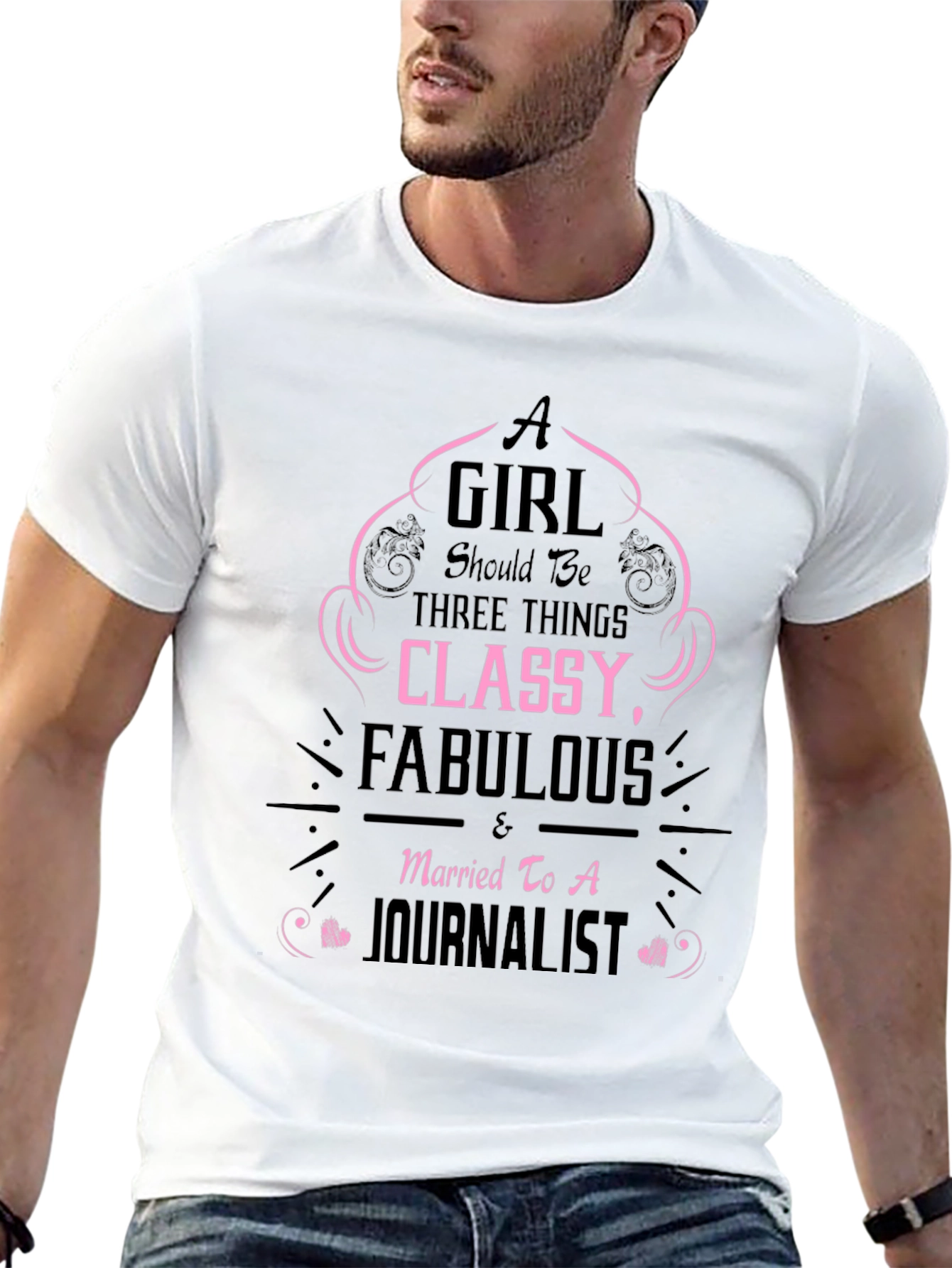 Classy & Fabulous Journalist Wife T-Shirt