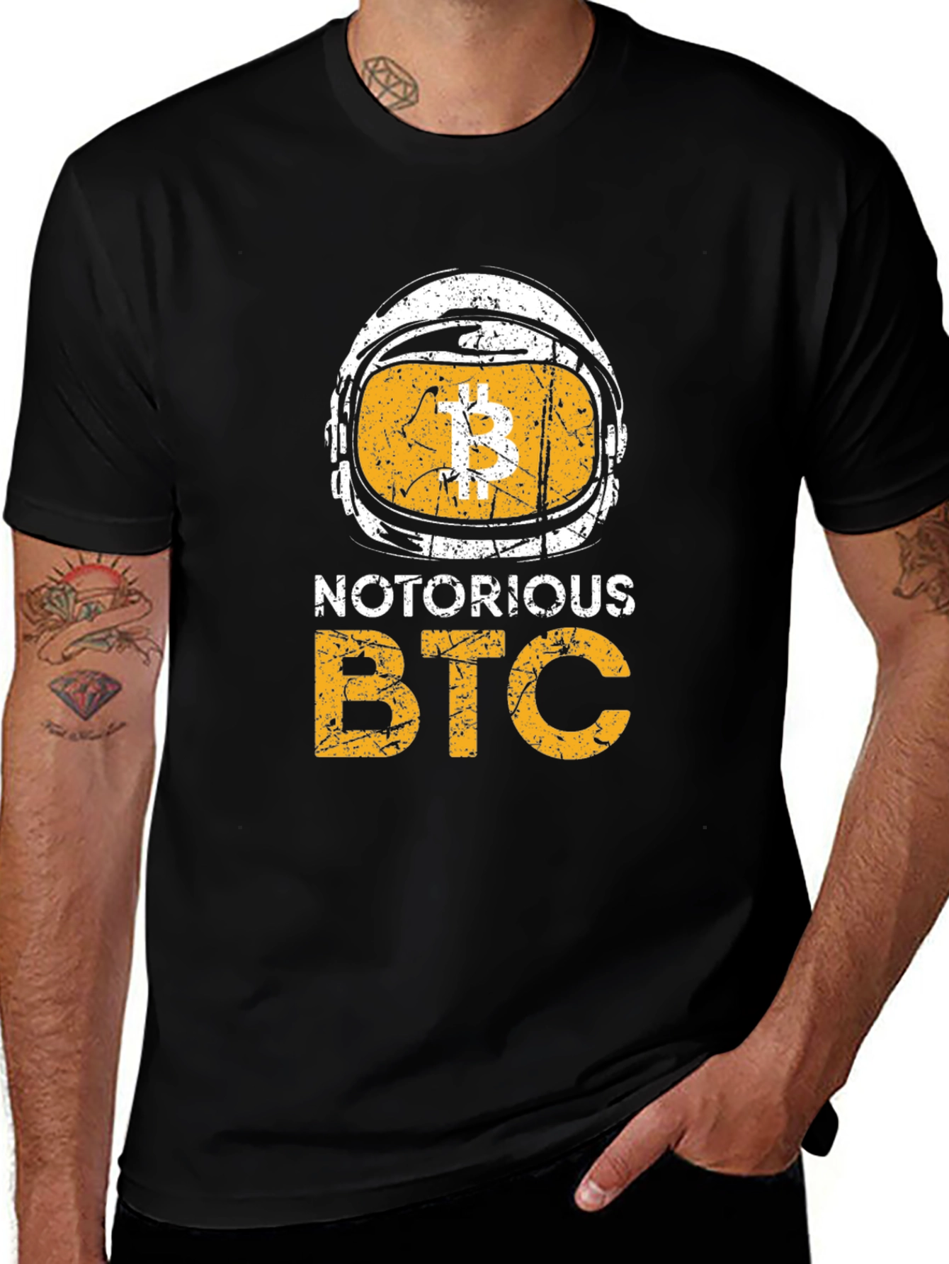 Notorious BTC Crypto Graphic Tee - Black