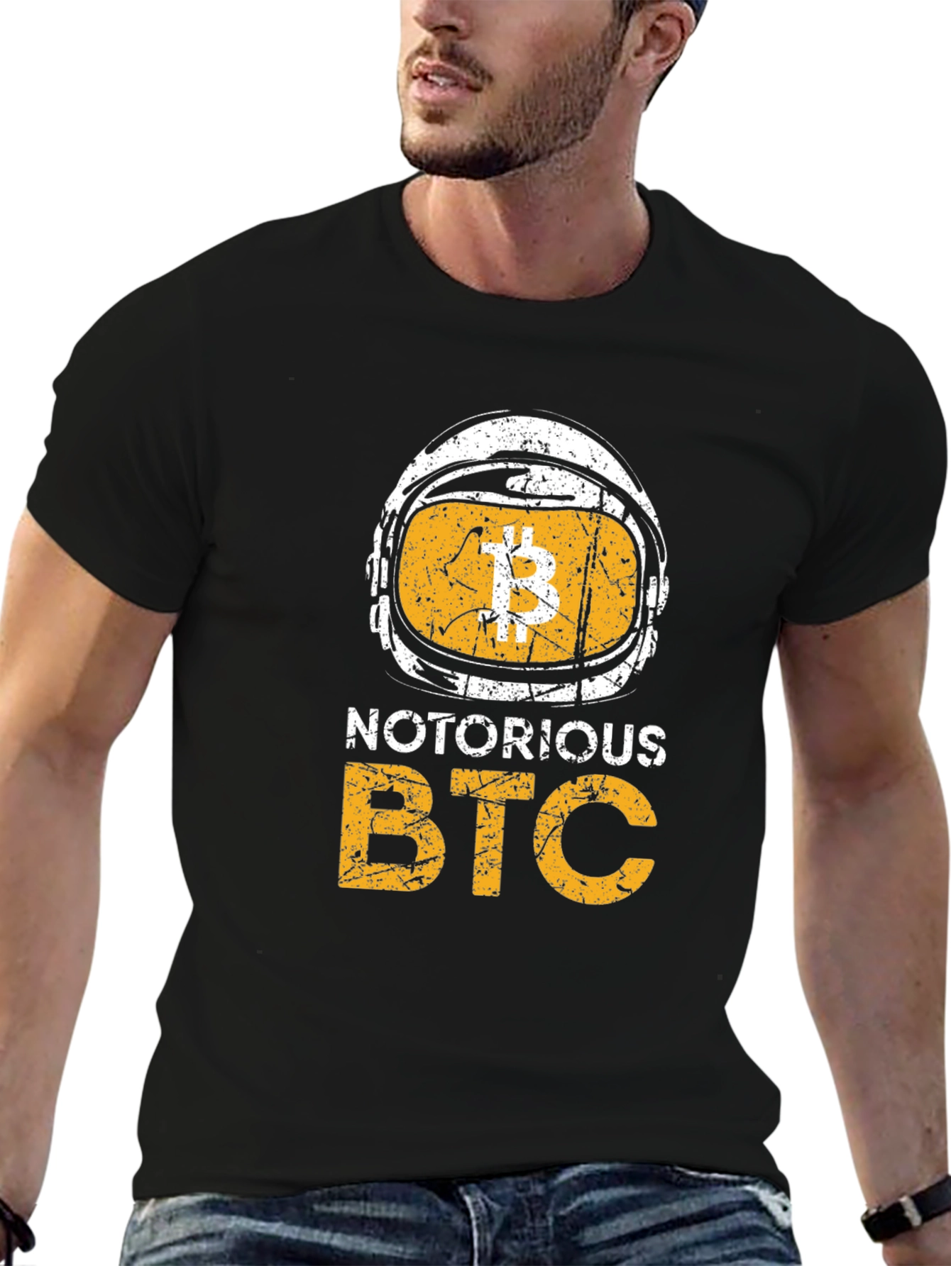 Notorious BTC Crypto Graphic Tee - Black