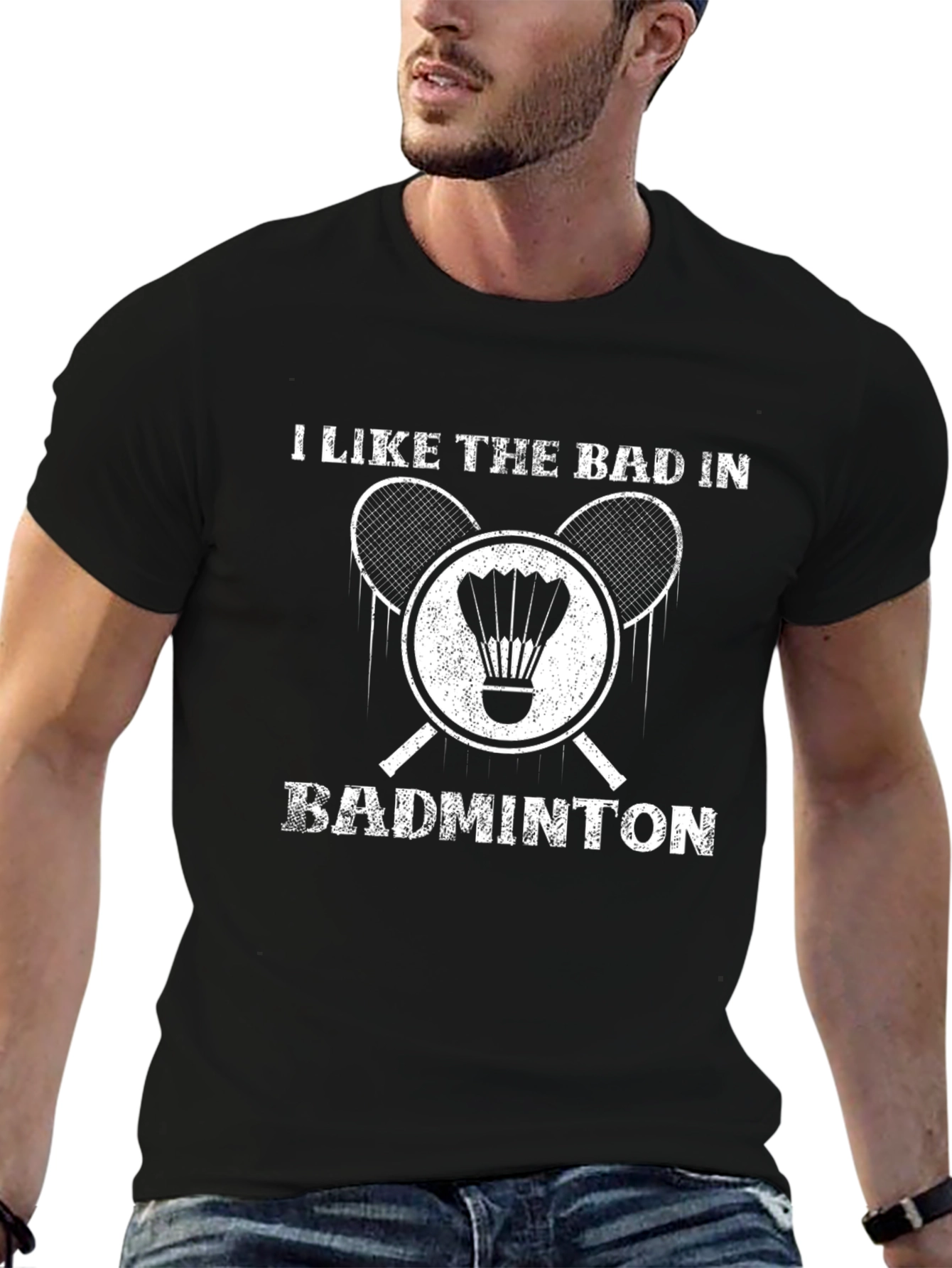 I Like The Bad In Badminton Graphic T-Shirt