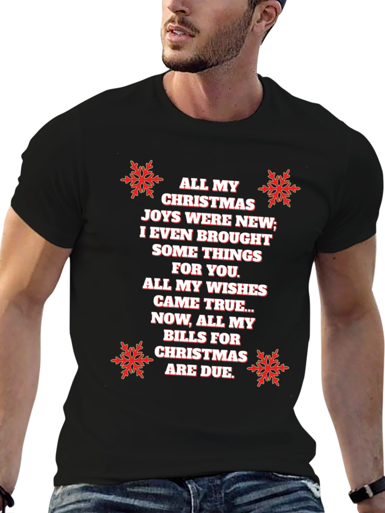 Funny Christmas Bills T-Shirt - Holiday Humor Tee