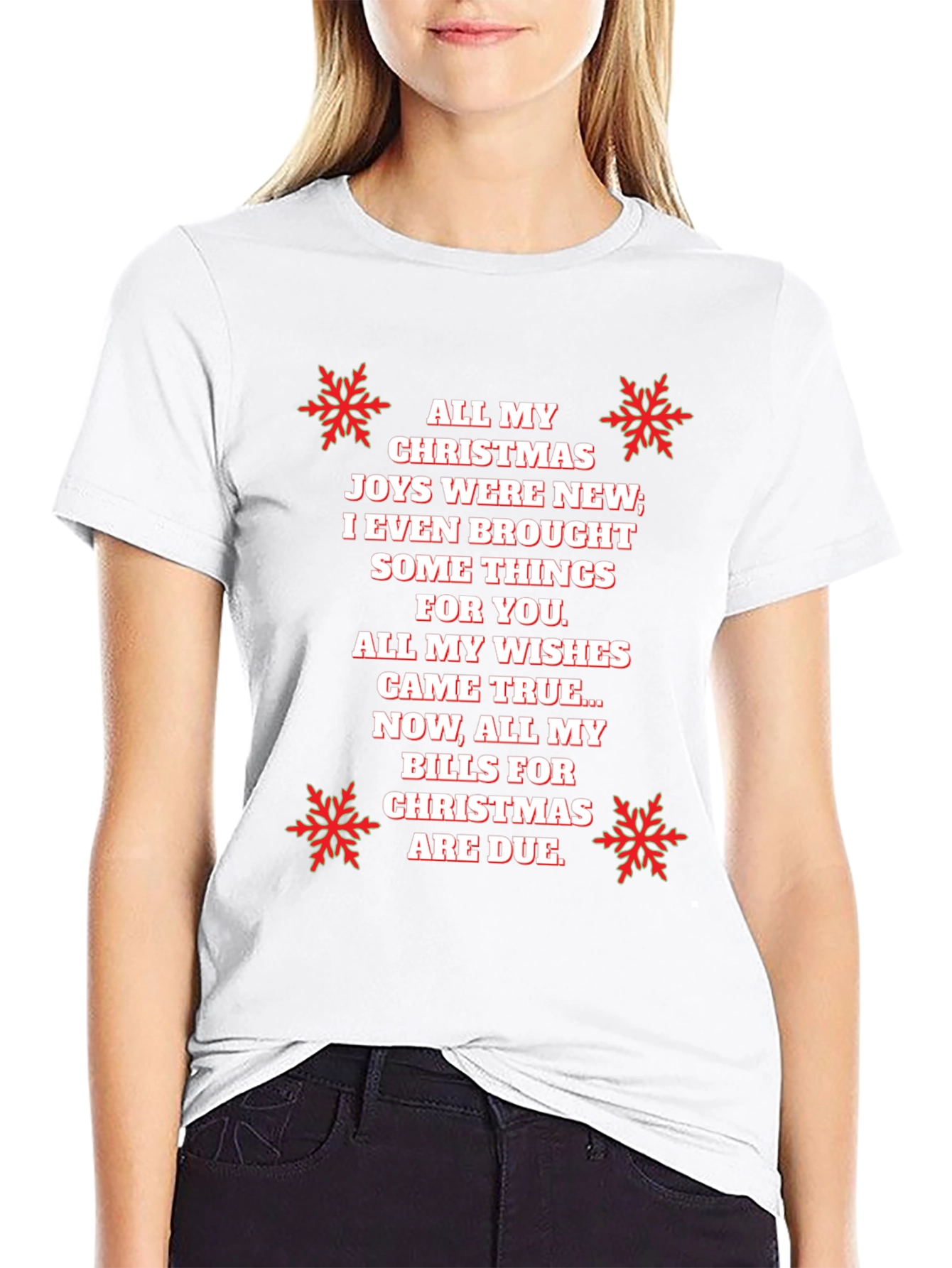 Funny Christmas Bills T-Shirt - Holiday Humor Tee