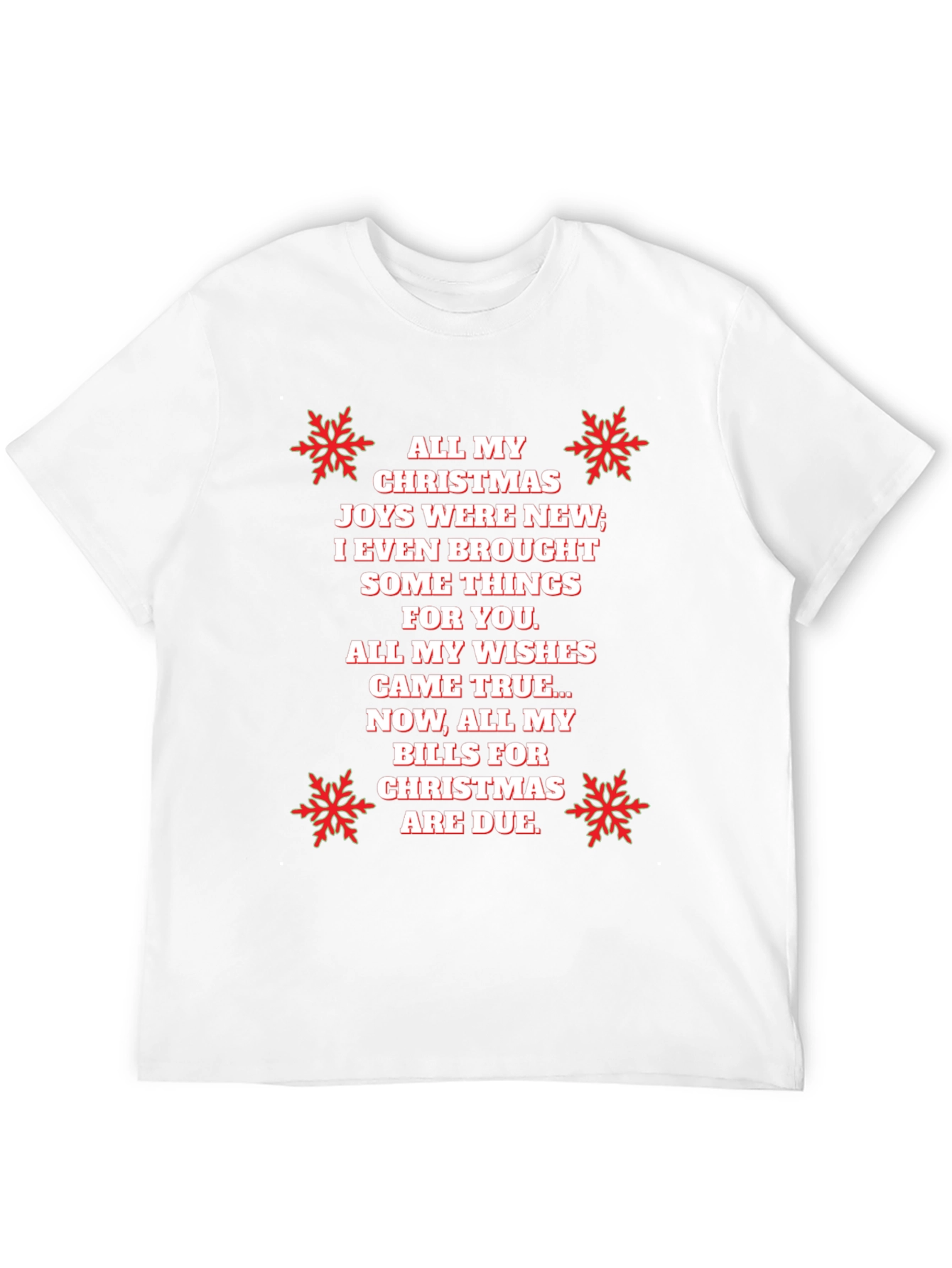 Funny Christmas Bills T-Shirt - Holiday Humor Tee