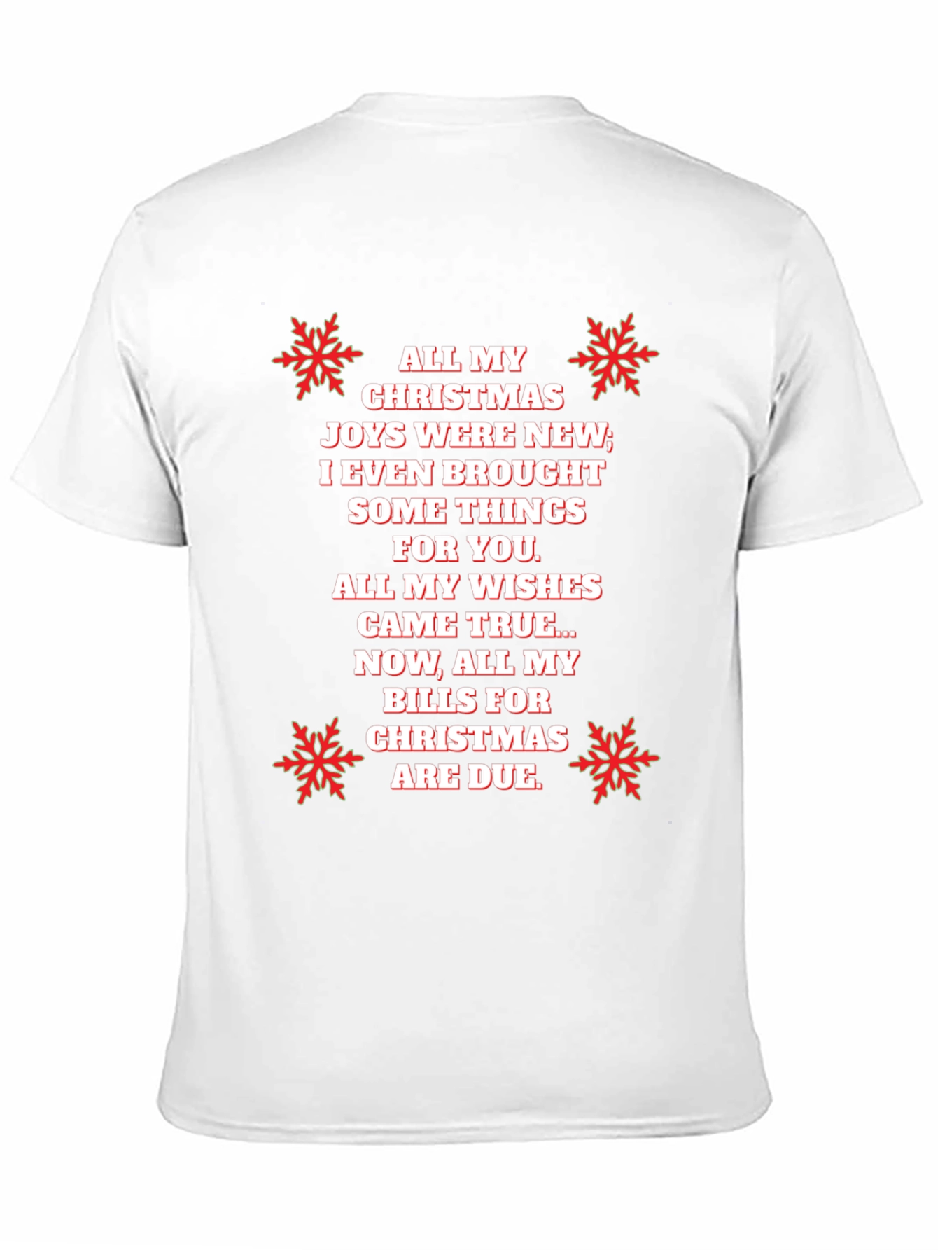 Funny Christmas Bills T-Shirt - Holiday Humor Tee