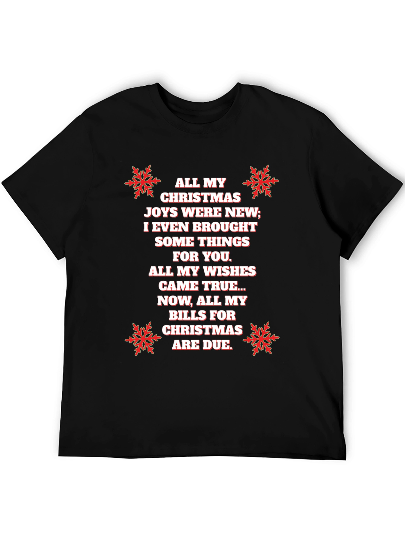 Funny Christmas Bills T-Shirt - Holiday Humor Tee