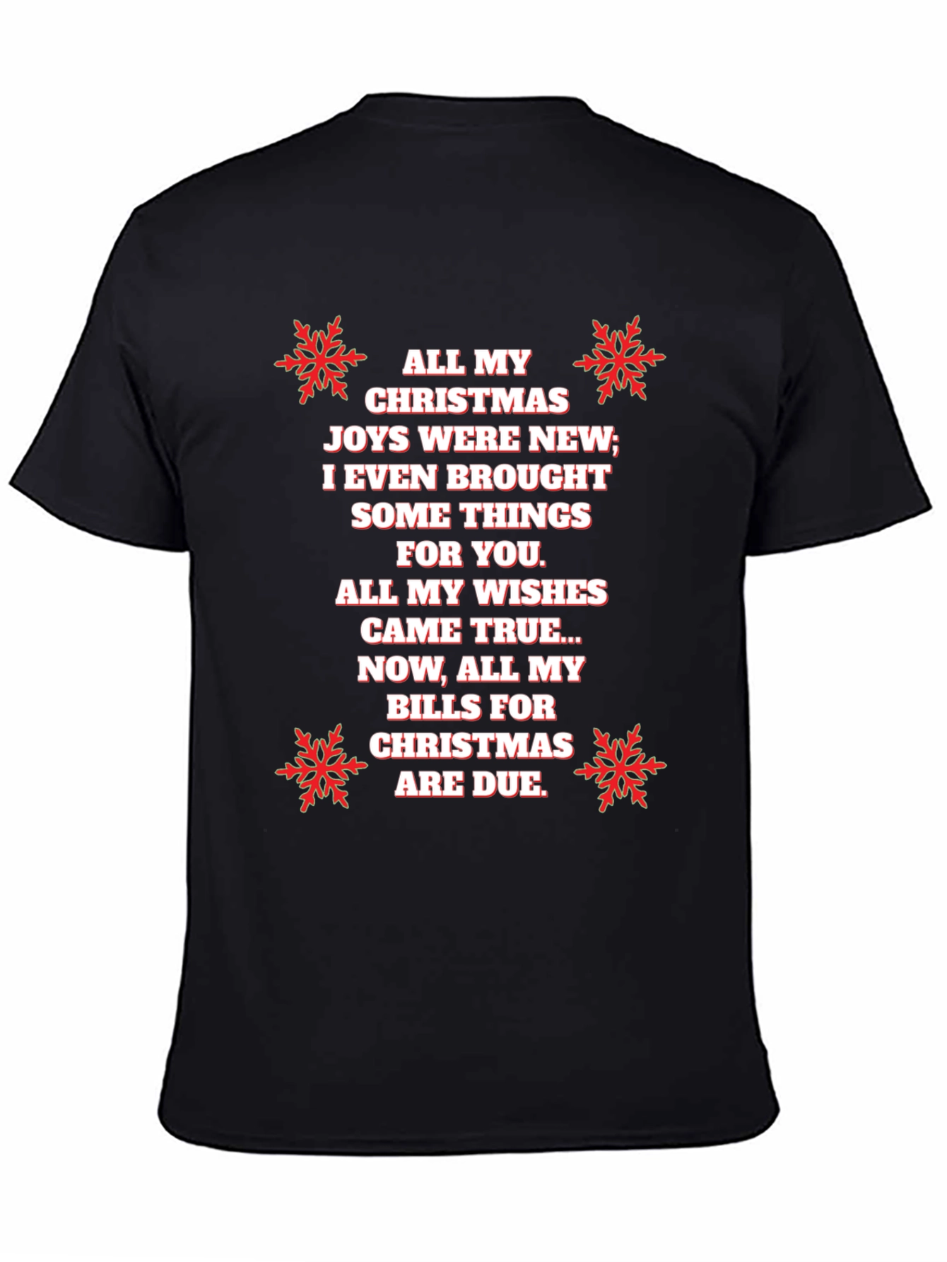 Funny Christmas Bills T-Shirt - Holiday Humor Tee