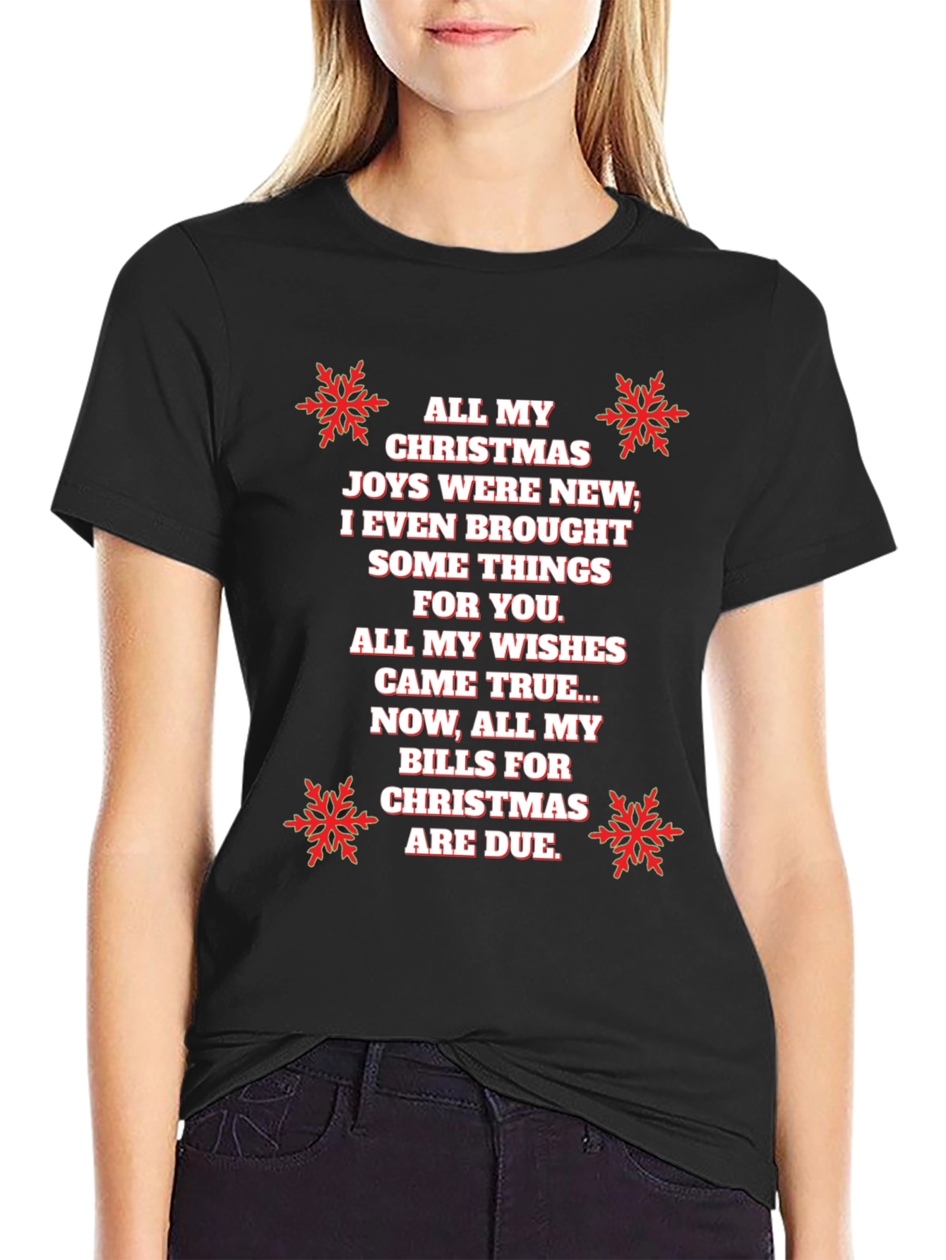 Funny Christmas Bills T-Shirt - Holiday Humor Tee