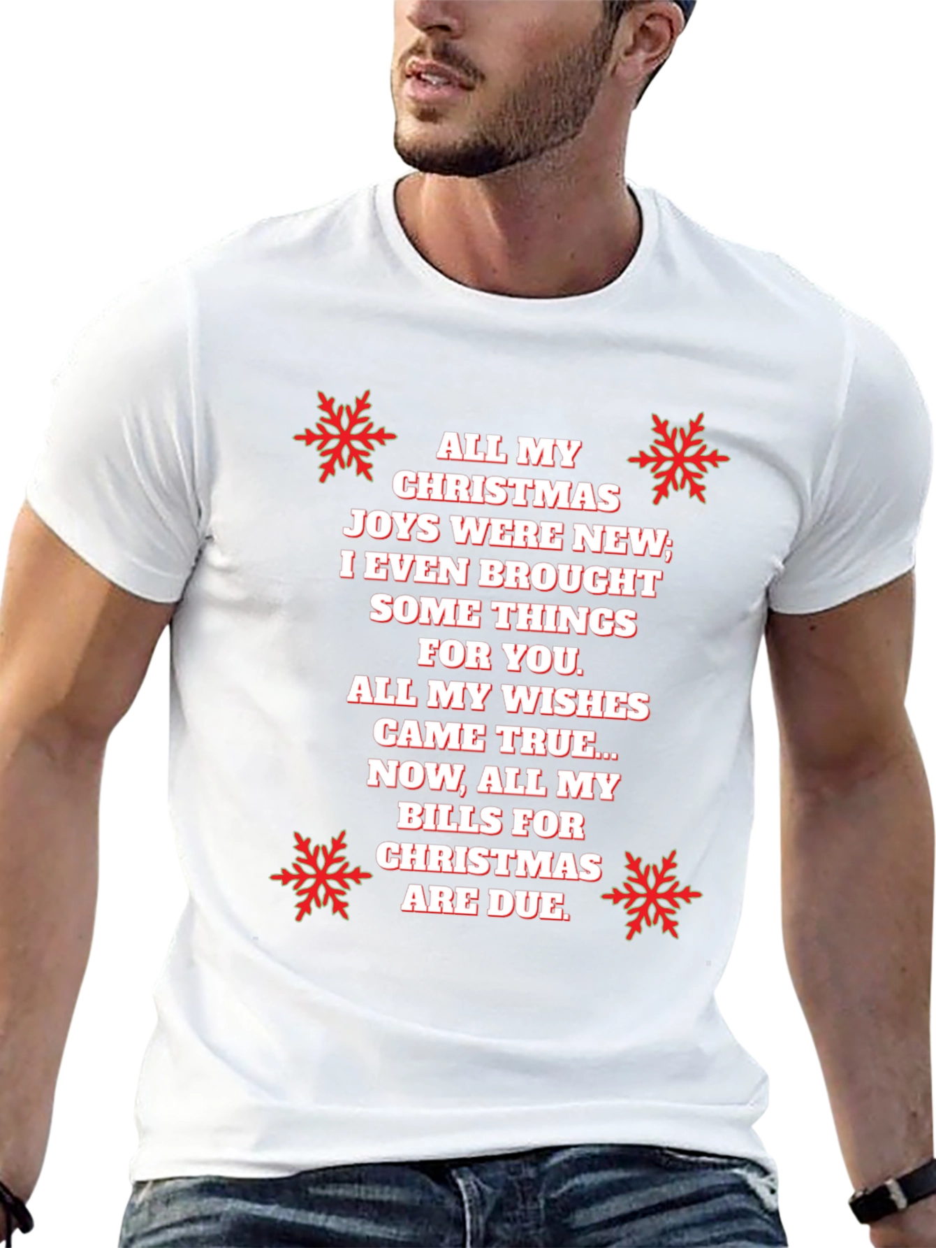 Funny Christmas Bills T-Shirt - Holiday Humor Tee