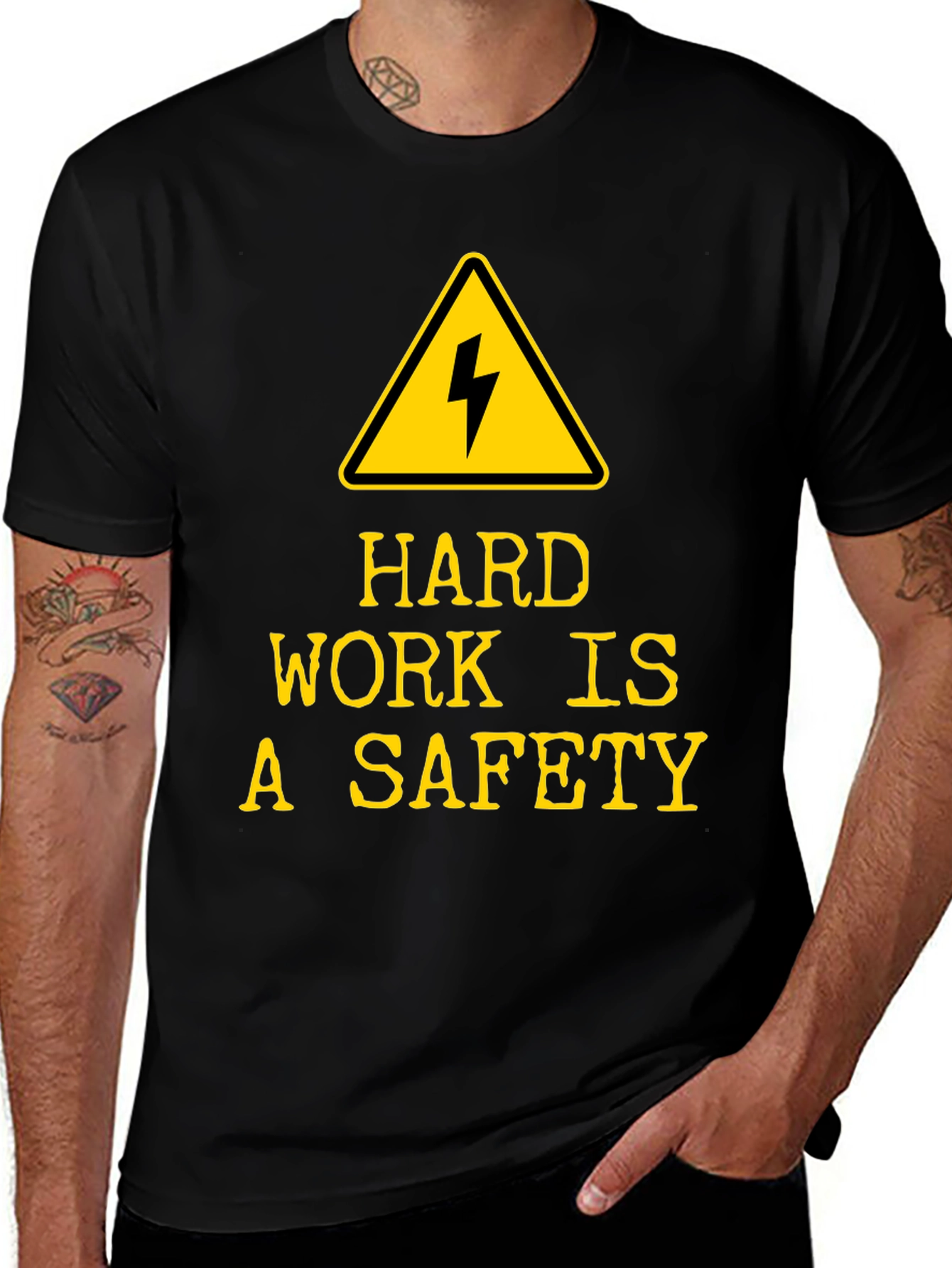Hard Work is A Safety T-Shirt - Black