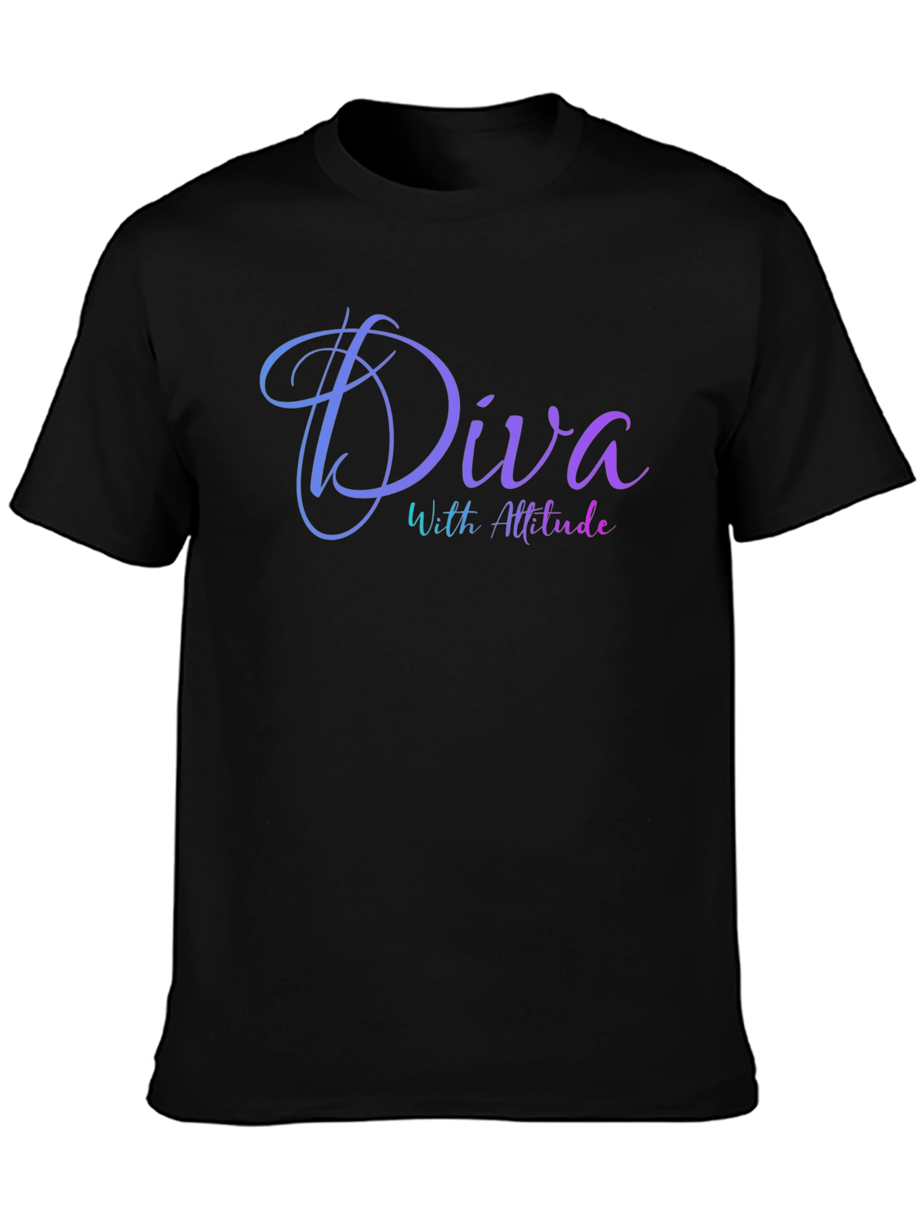 Diva With Attitude Black T-Shirt