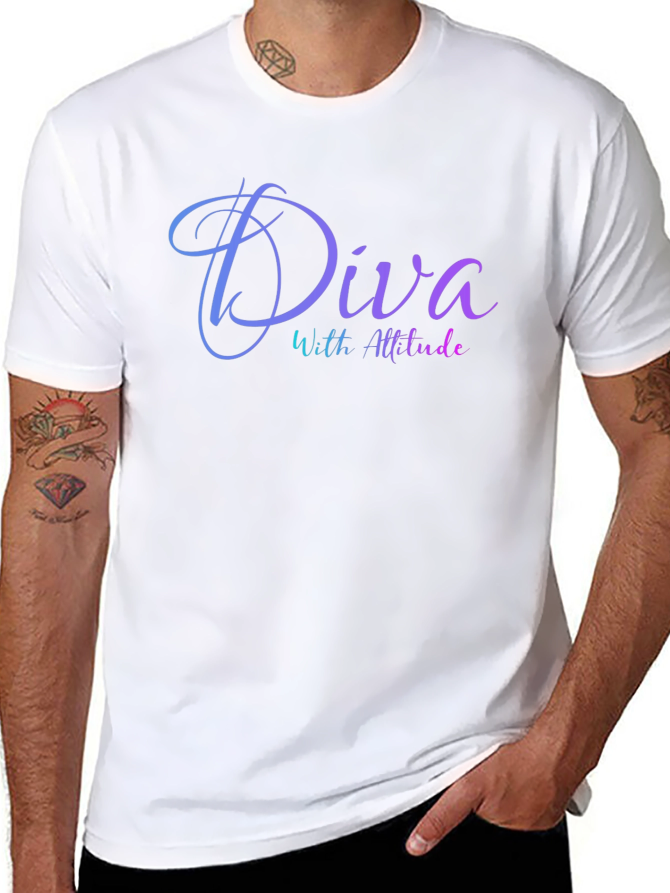 Diva With Attitude Black T-Shirt