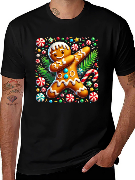 Dabbing Gingerbread Man Christmas T-Shirt