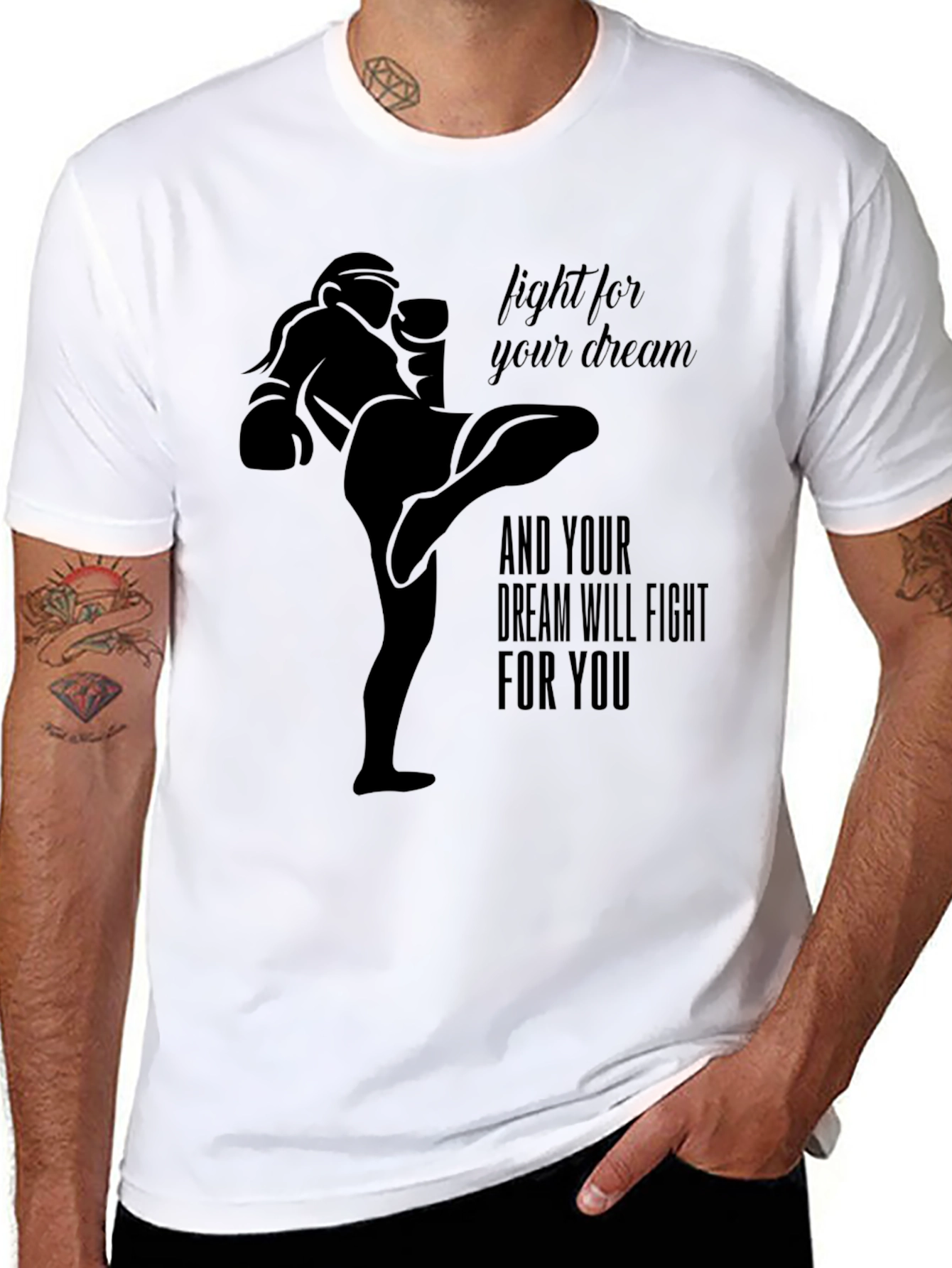 Martial Arts Dream Fight Black T-Shirt