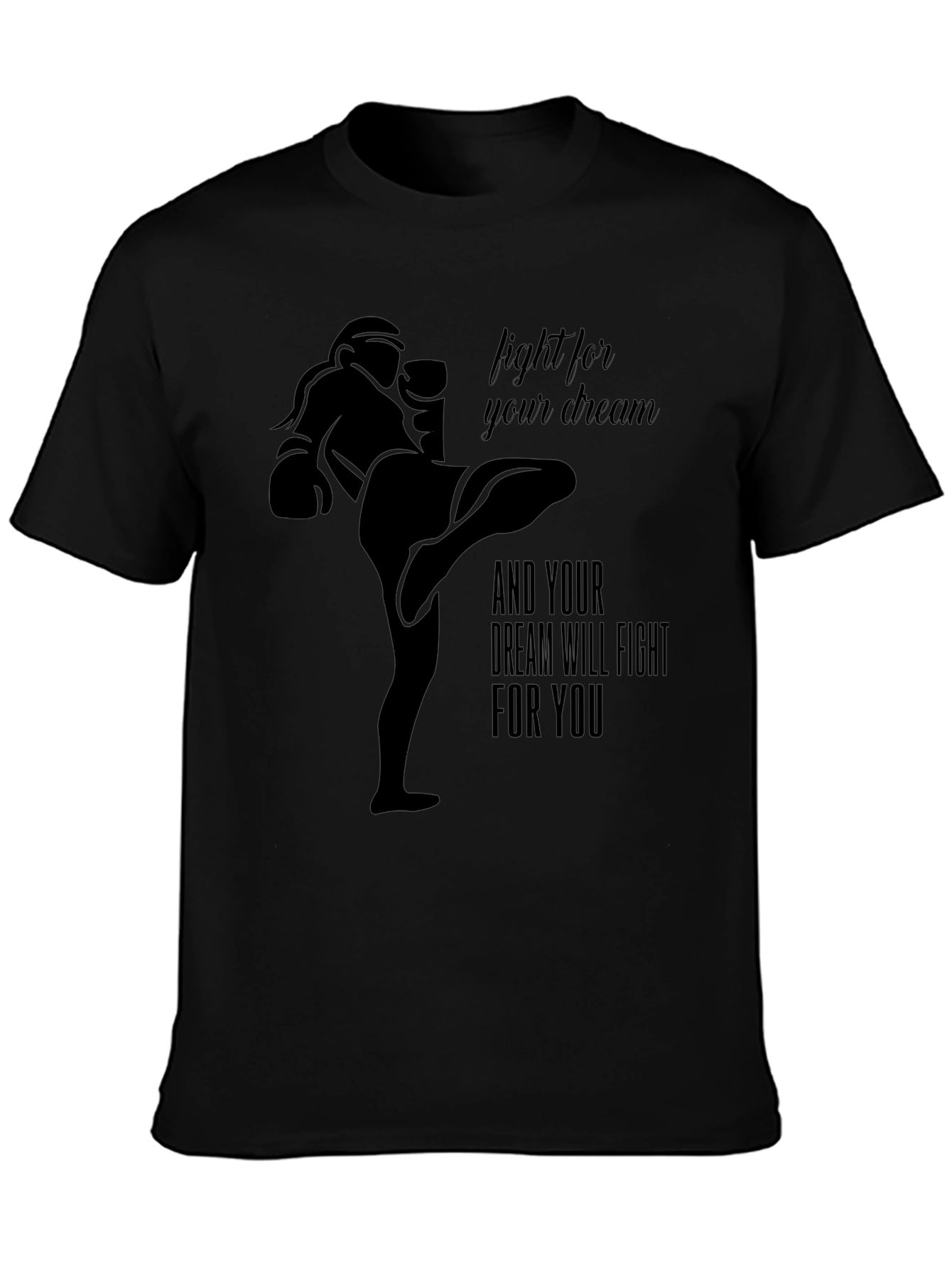 Martial Arts Dream Fight Black T-Shirt