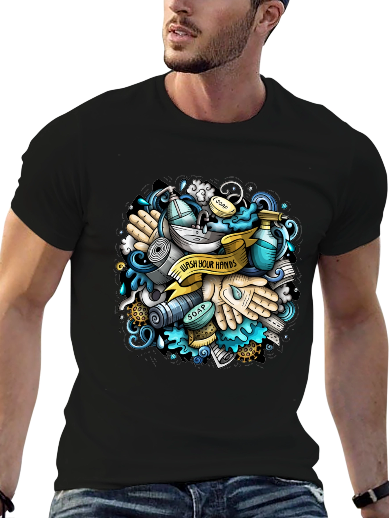 Wash Your Hands Graphic T-Shirt