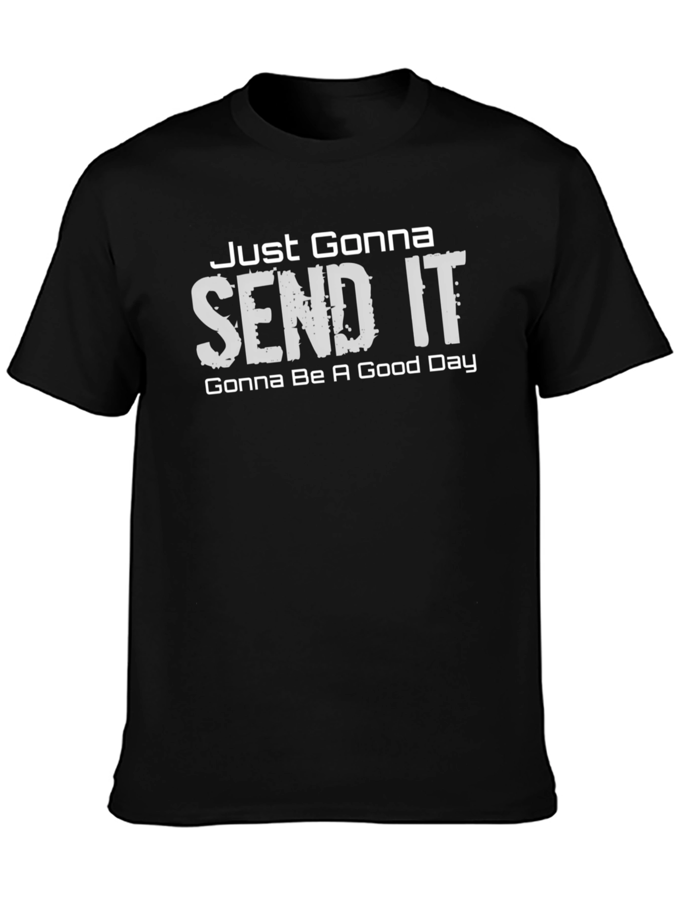 Just Gonna Send It Graphic Tee - Black