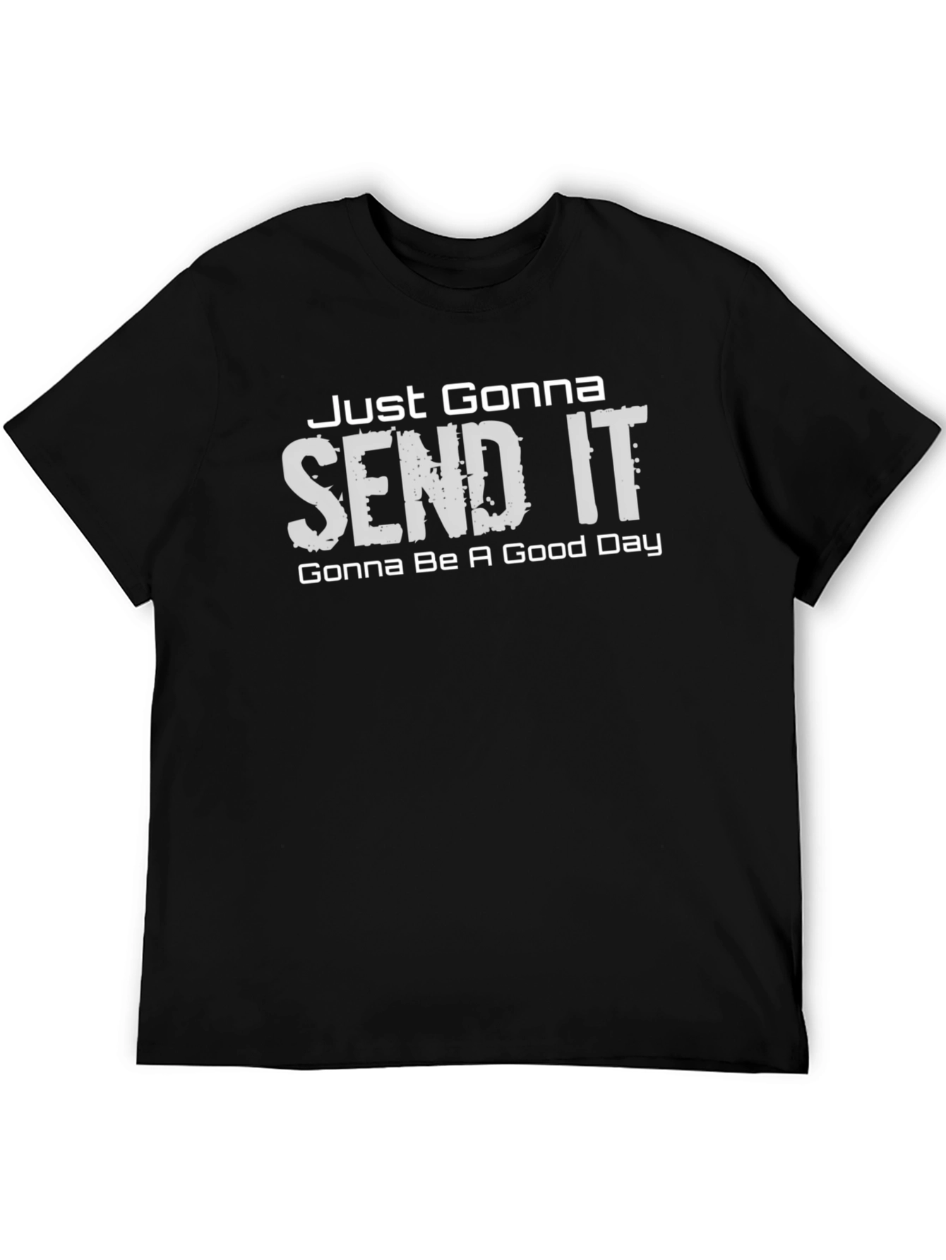 Just Gonna Send It Graphic Tee - Black