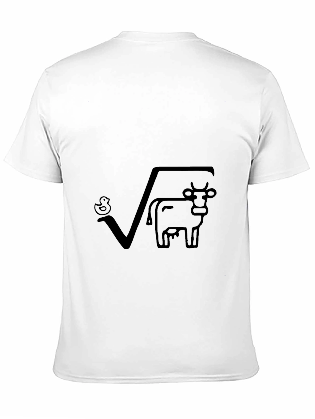 Duck Under Root Cow Black T-Shirt
