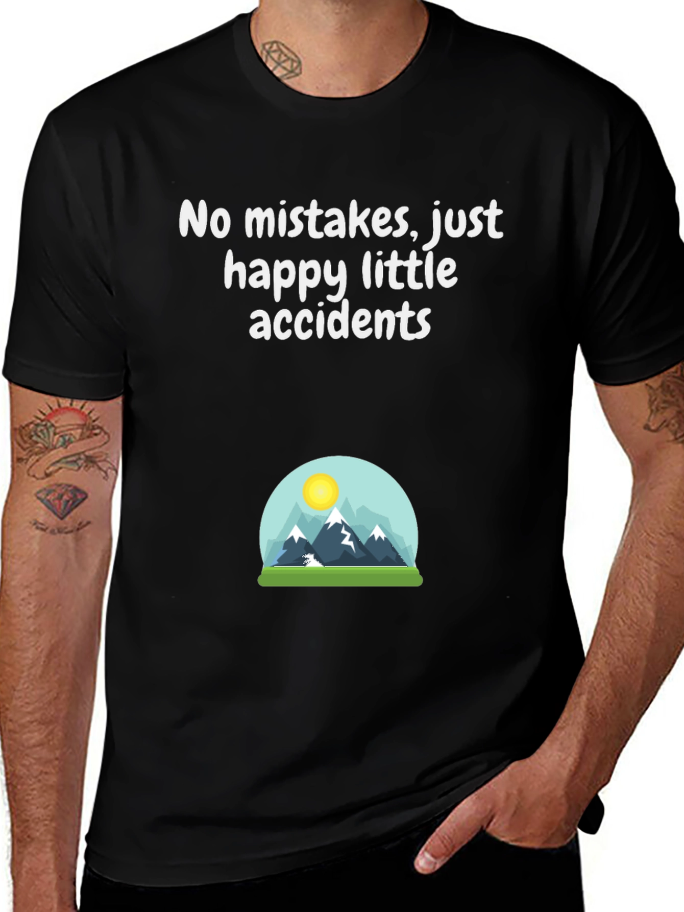 Happy Accidents T-Shirt - Mountain Scene