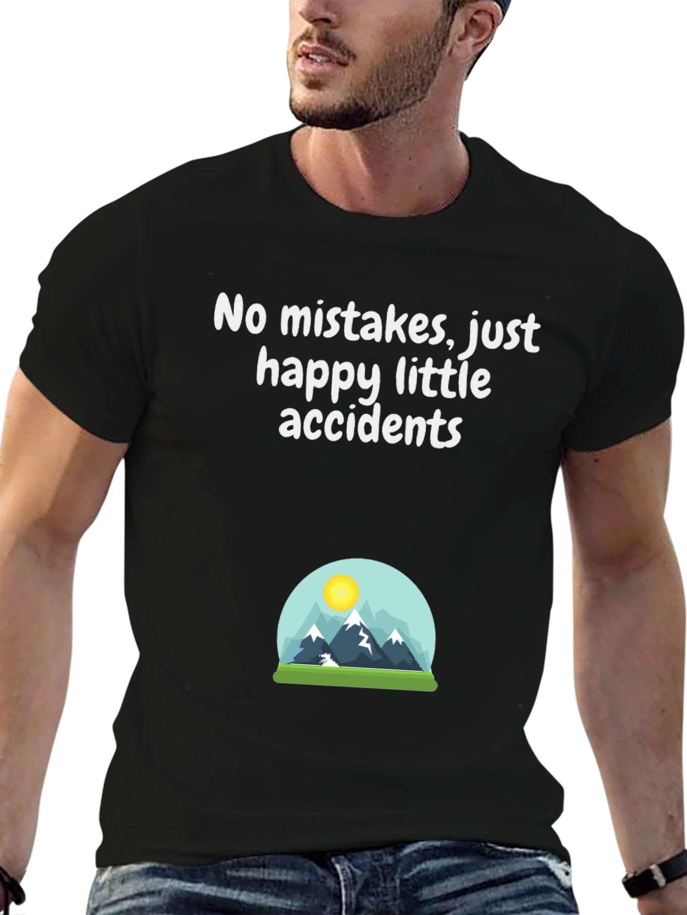 Happy Accidents T-Shirt - Mountain Scene