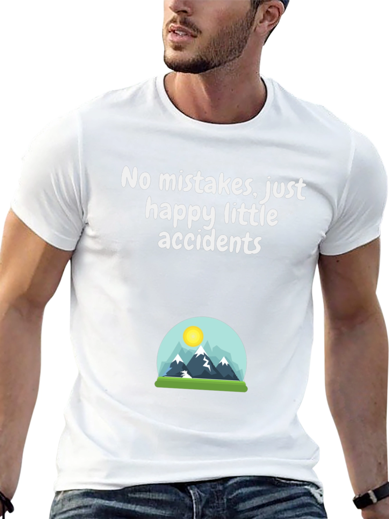 Happy Accidents T-Shirt - Mountain Scene