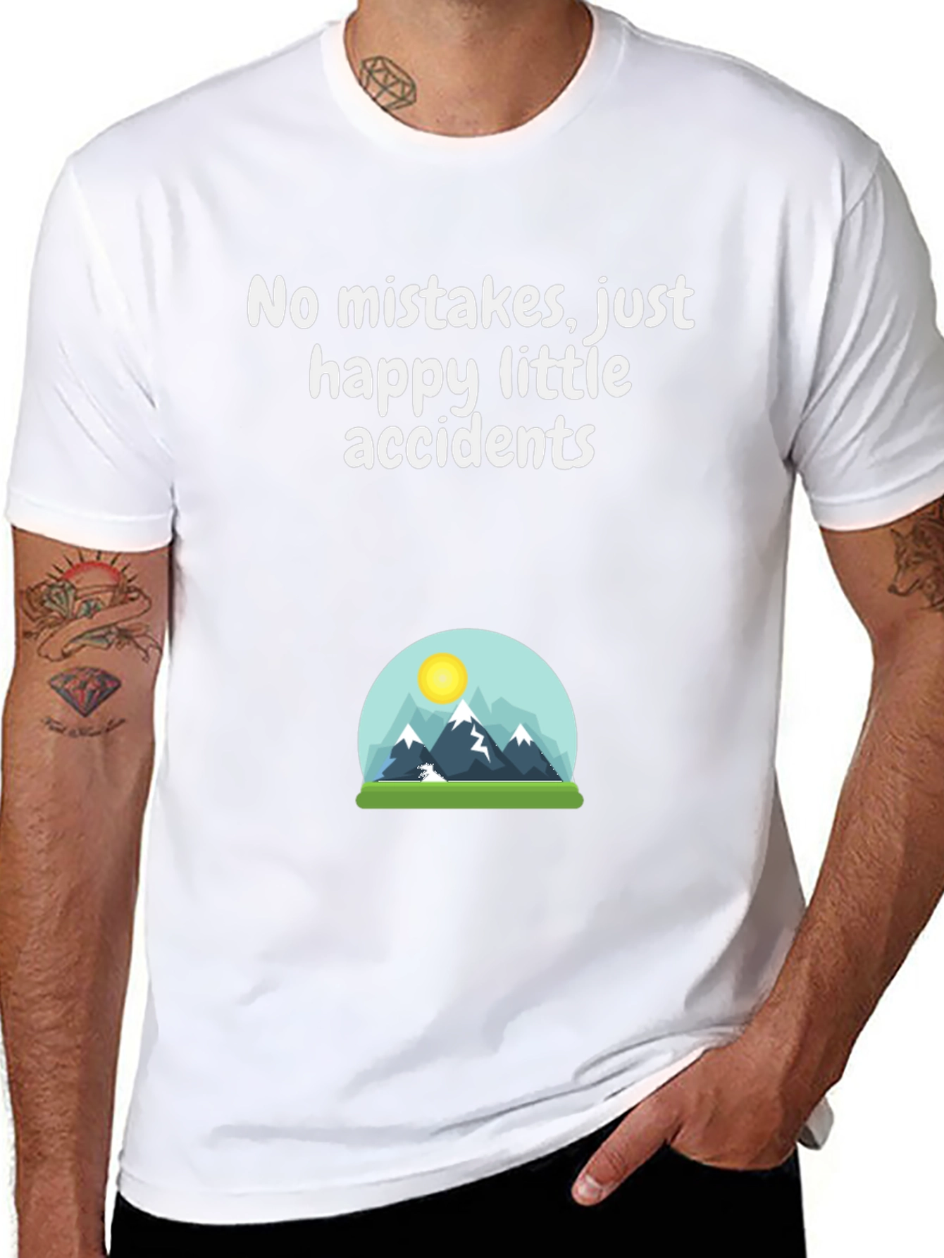 Happy Accidents T-Shirt - Mountain Scene
