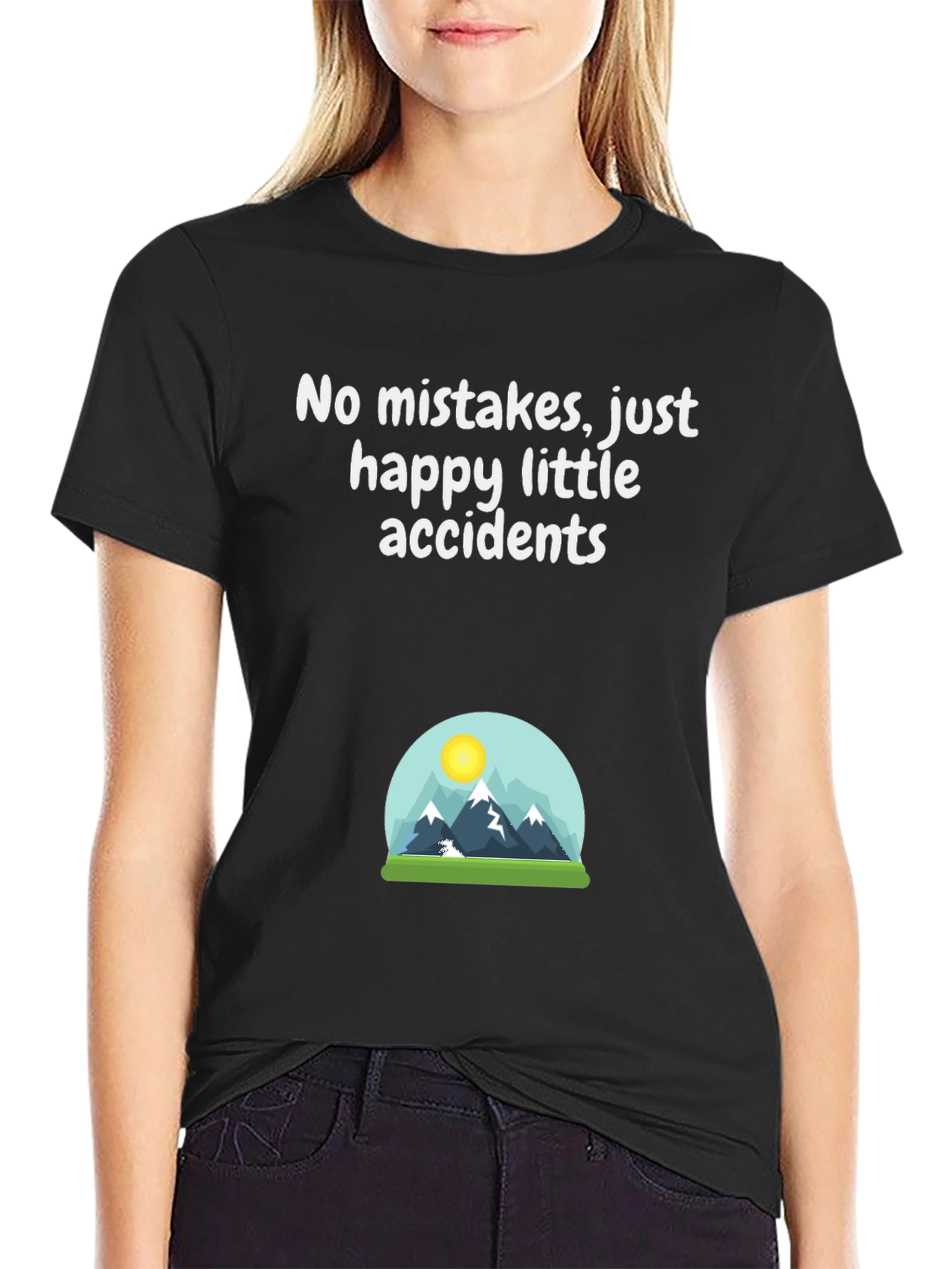 Happy Accidents T-Shirt - Mountain Scene