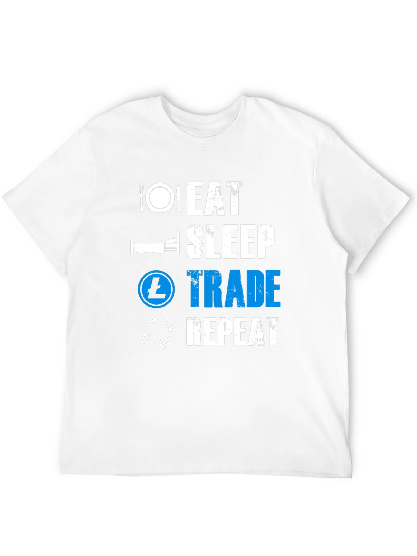 Eat Sleep Trade Repeat Black T-Shirt