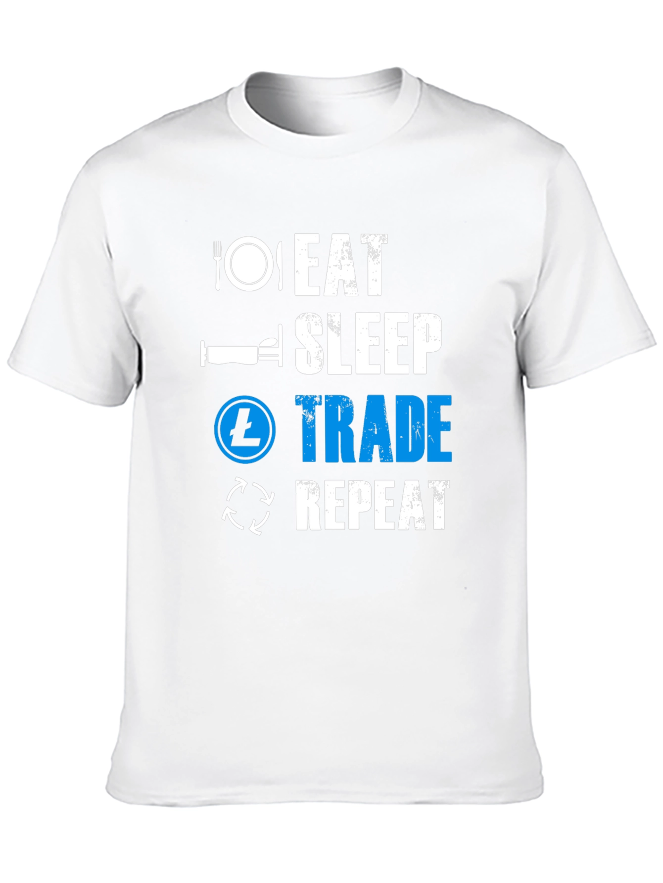 Eat Sleep Trade Repeat Black T-Shirt