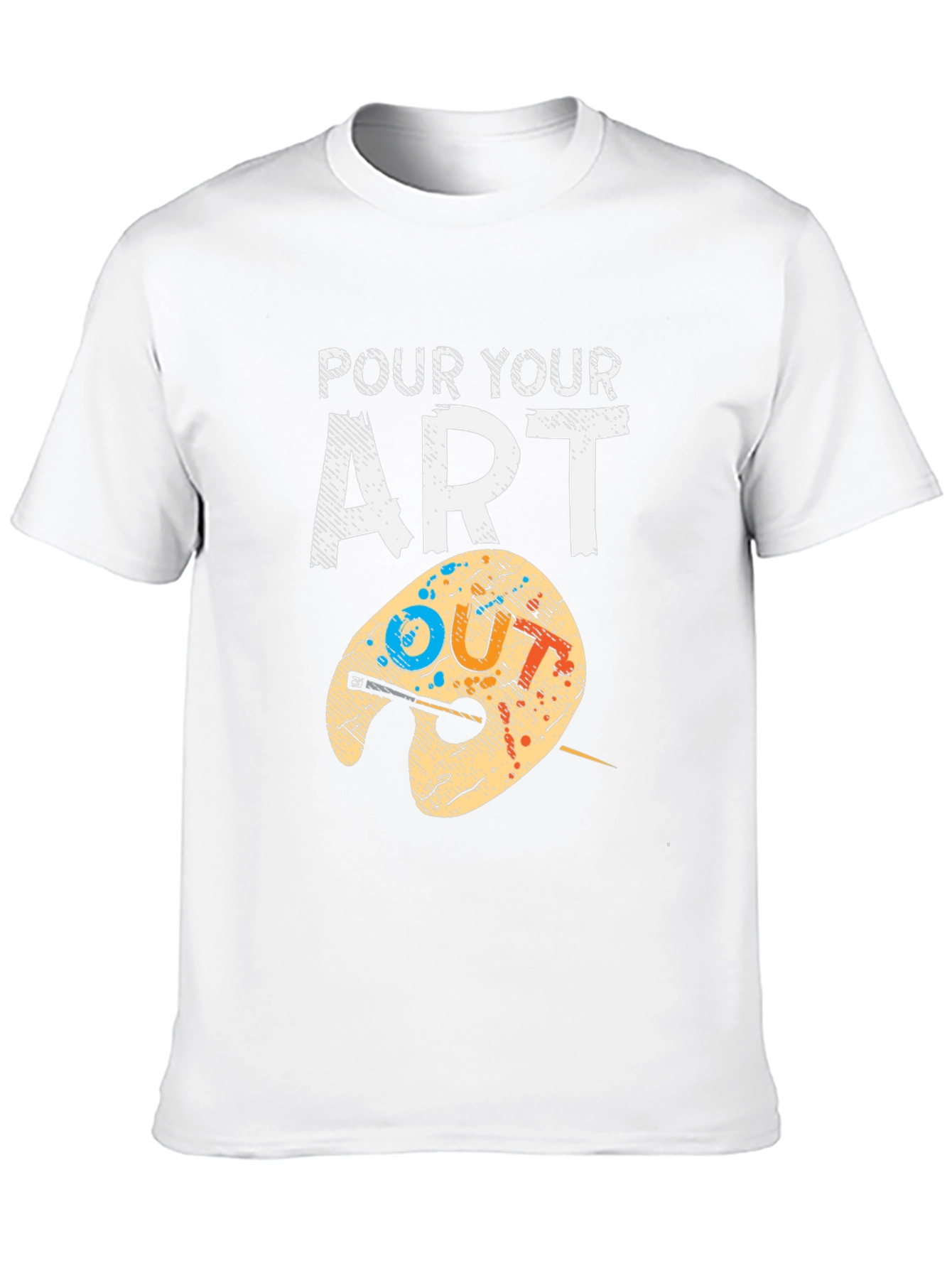Pour Your Art Out T-Shirt - Artist Palette Design