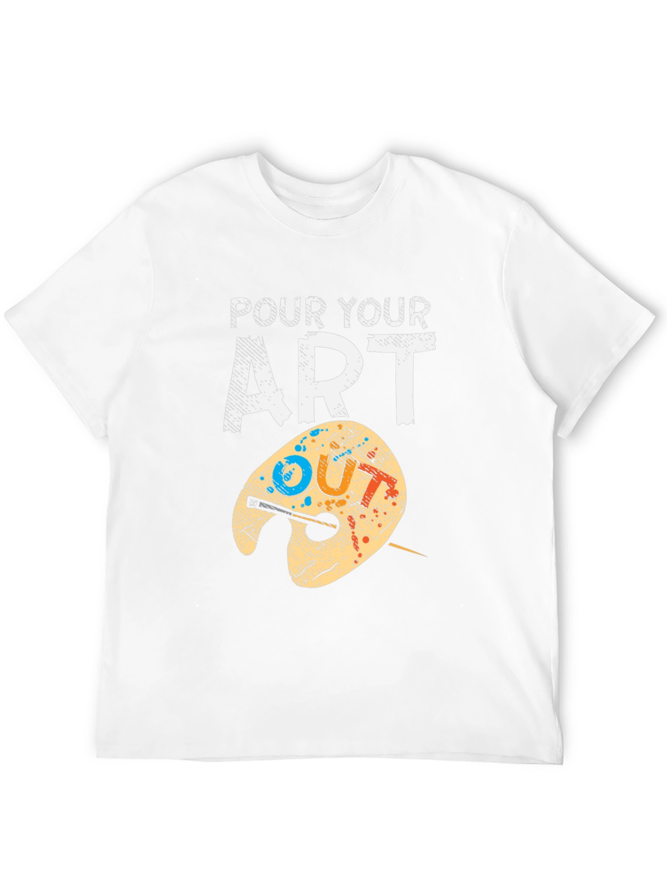 Pour Your Art Out T-Shirt - Artist Palette Design