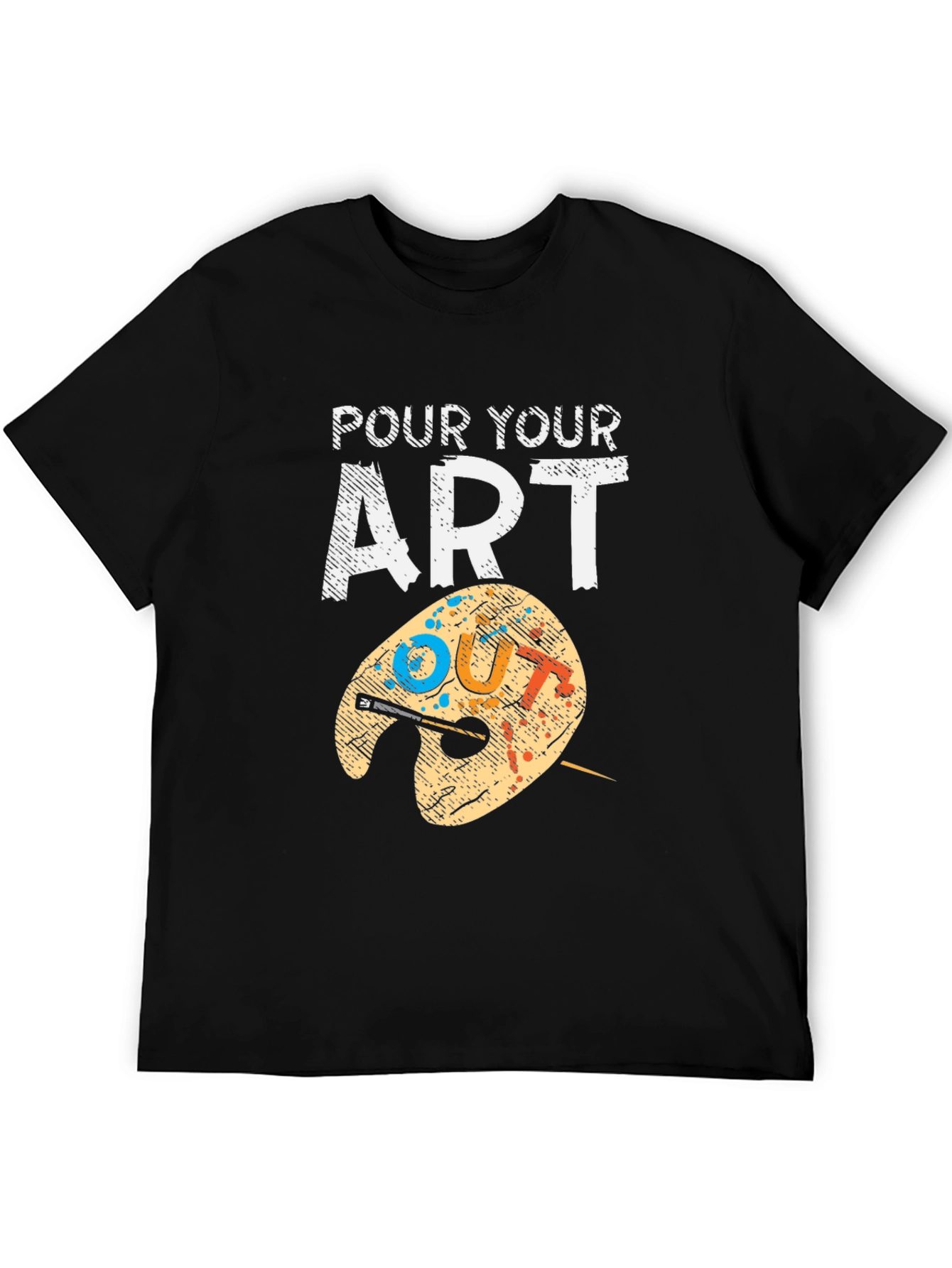 Pour Your Art Out T-Shirt - Artist Palette Design
