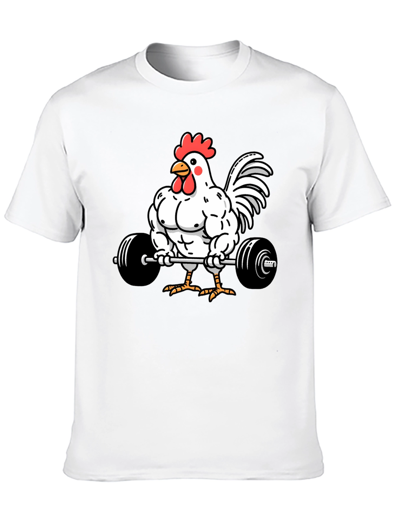 Funny Chicken Gym Black T-Shirt