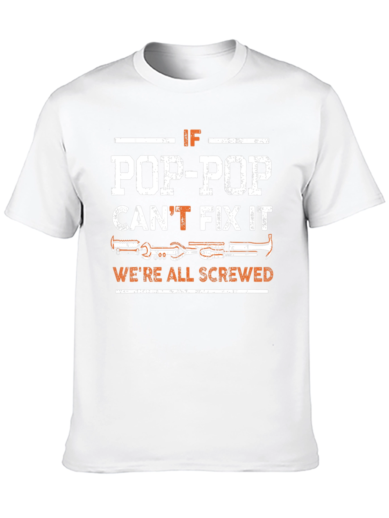 Pop-Pop Can Fix It T-Shirt - Black