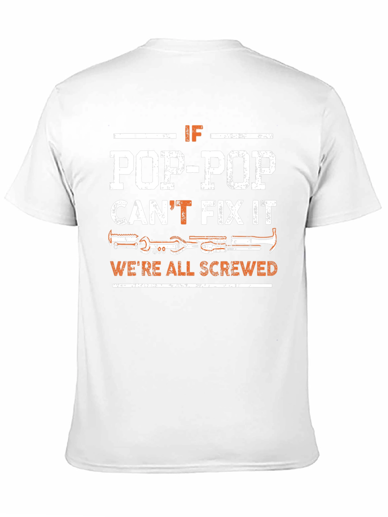 Pop-Pop Can Fix It T-Shirt - Black