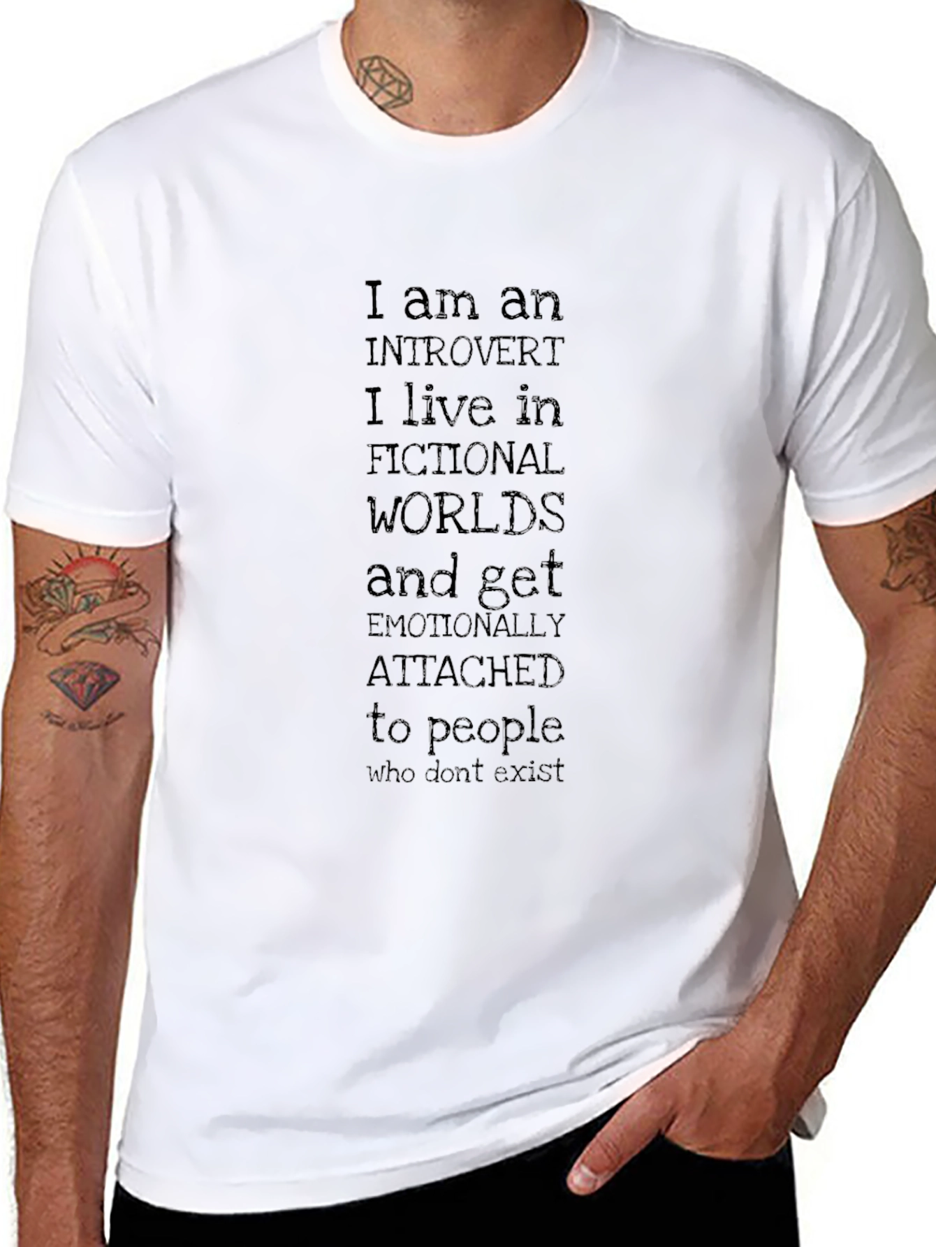 Introvert Fictional Worlds T-Shirt