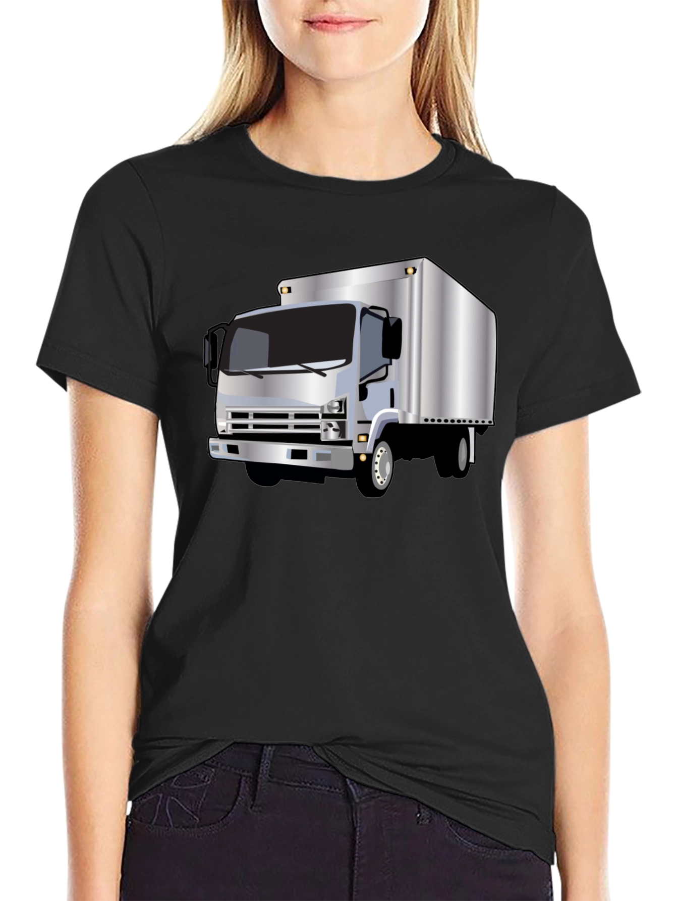 Truck Graphic Tee - Black Short Sleeve T-Shirt