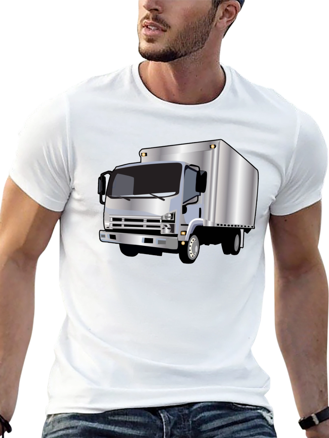 Truck Graphic Tee - Black Short Sleeve T-Shirt